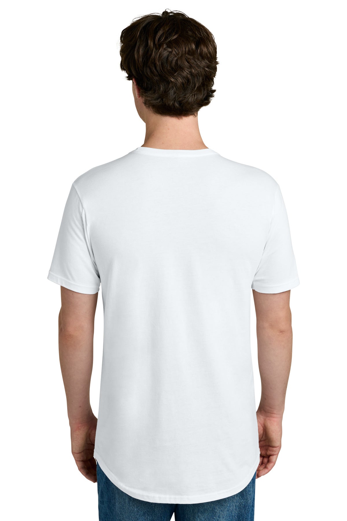 Next Level Apparel Cotton Long Body Tee NL3602 - White - back