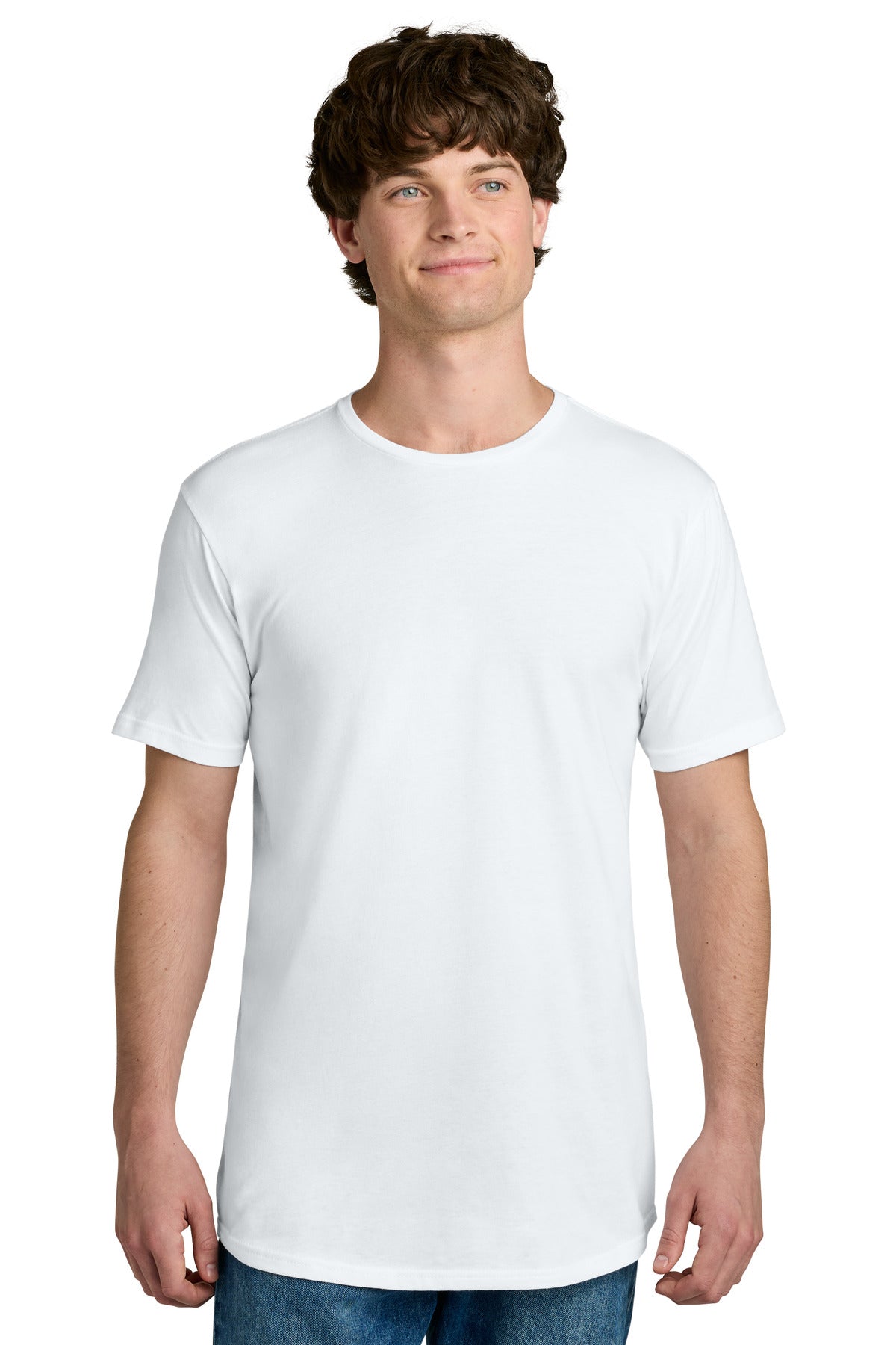 Next Level Apparel Cotton Long Body Tee NL3602 - White - front