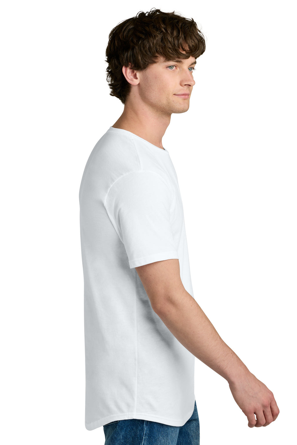 Next Level Apparel Cotton Long Body Tee NL3602 - White - side