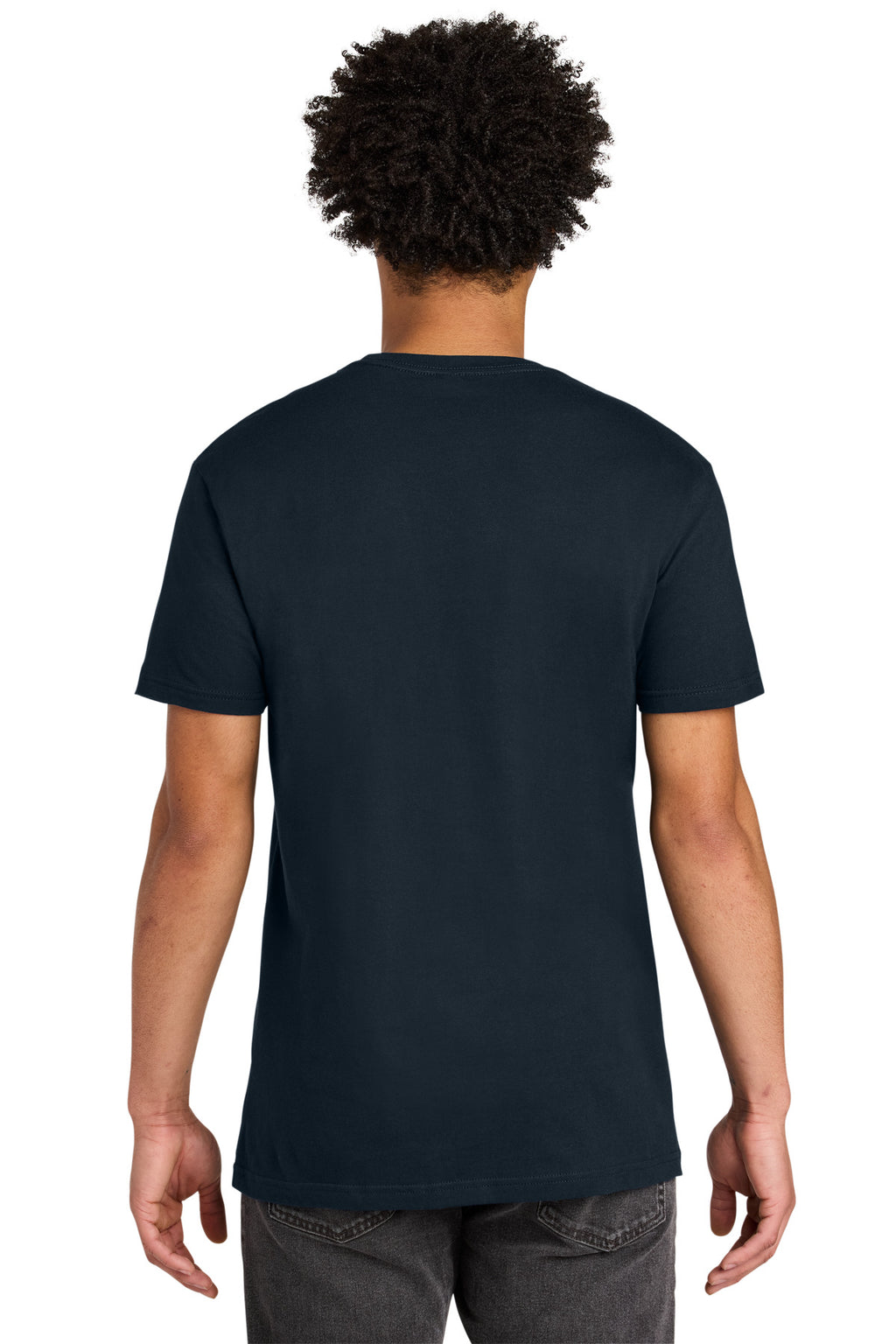 Next Level Apparel Cotton Pocket Tee NL3605 - Midnight Navy - back