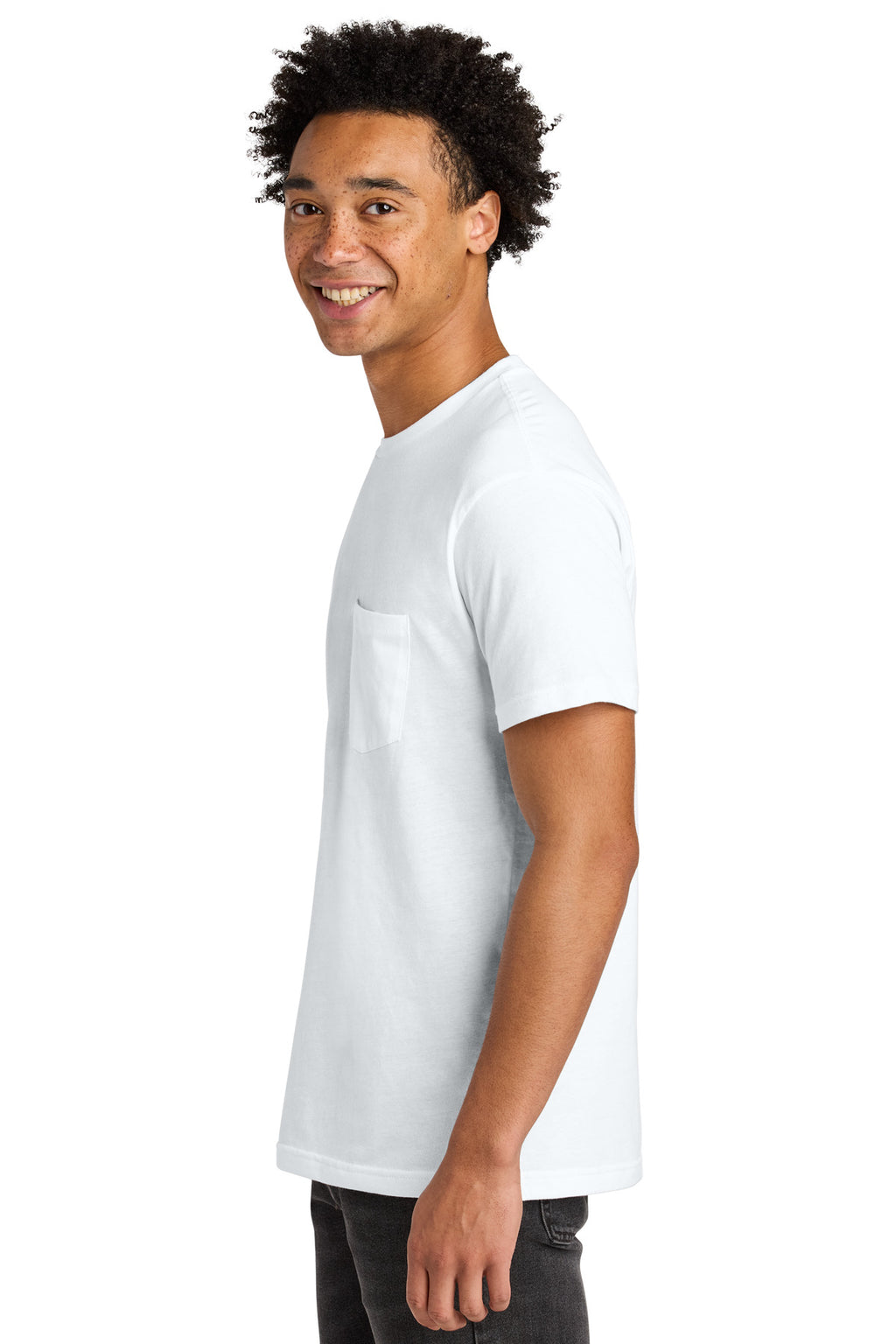 Next Level Apparel Cotton Pocket Tee NL3605 - White - side