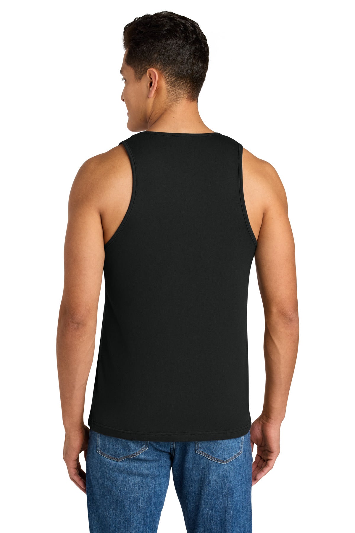 Next Level Apparel Cotton Muscle Tank NL3633 - Black - back