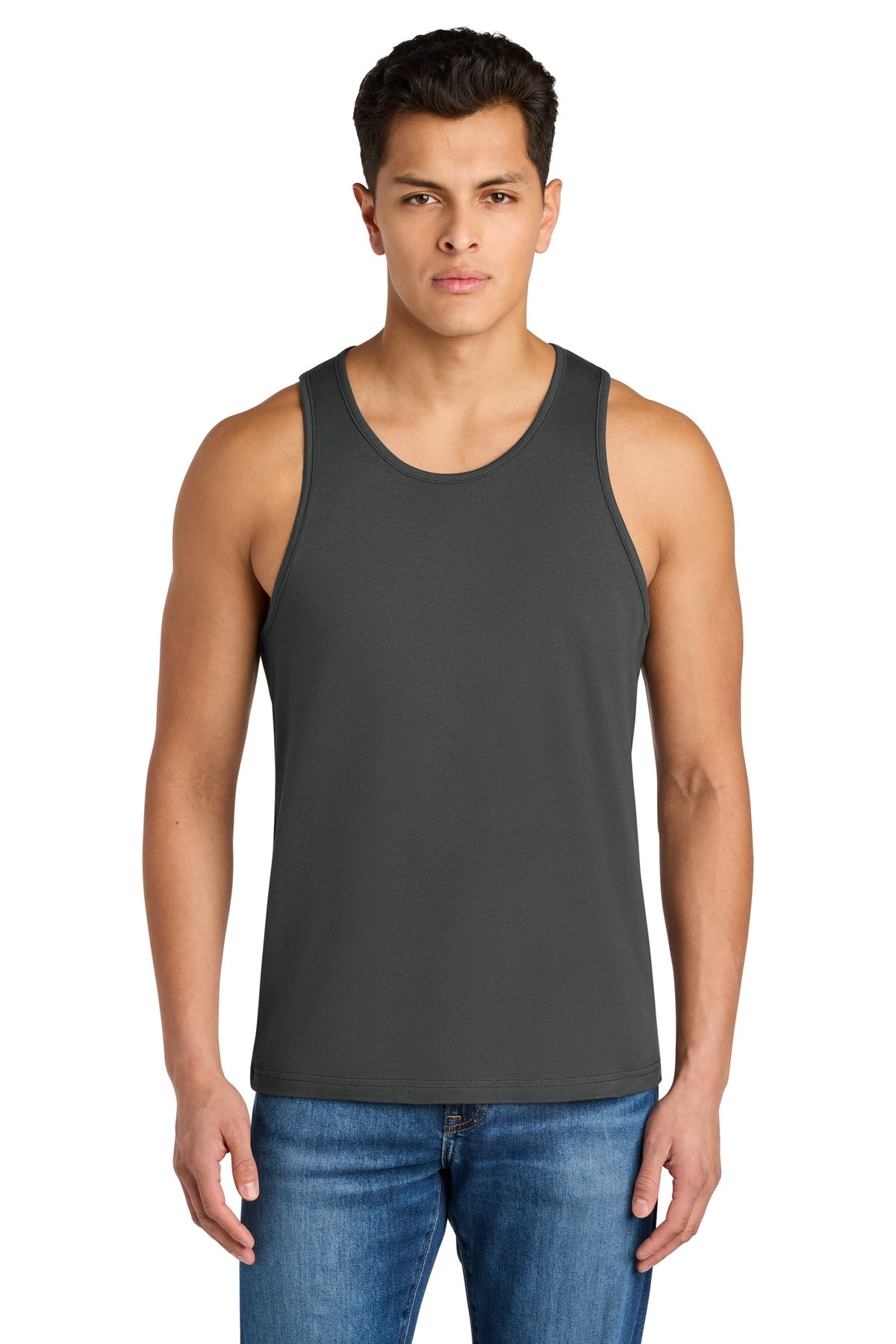 Next Level Apparel Cotton Muscle Tank NL3633 - Heavy Metal - front