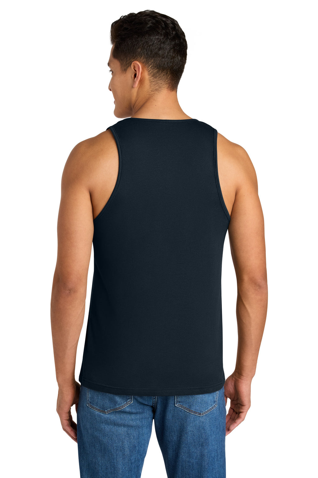 Next Level Apparel Cotton Muscle Tank NL3633 - Midnight Navy - back