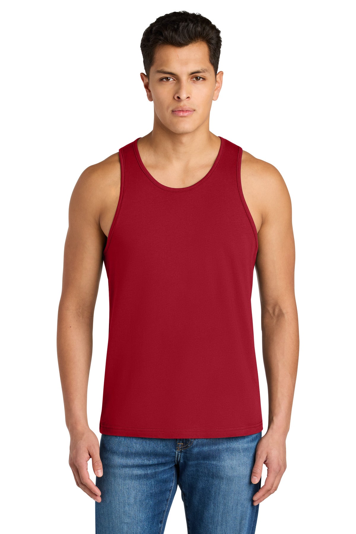 Next Level Apparel Cotton Muscle Tank NL3633 - Red - front