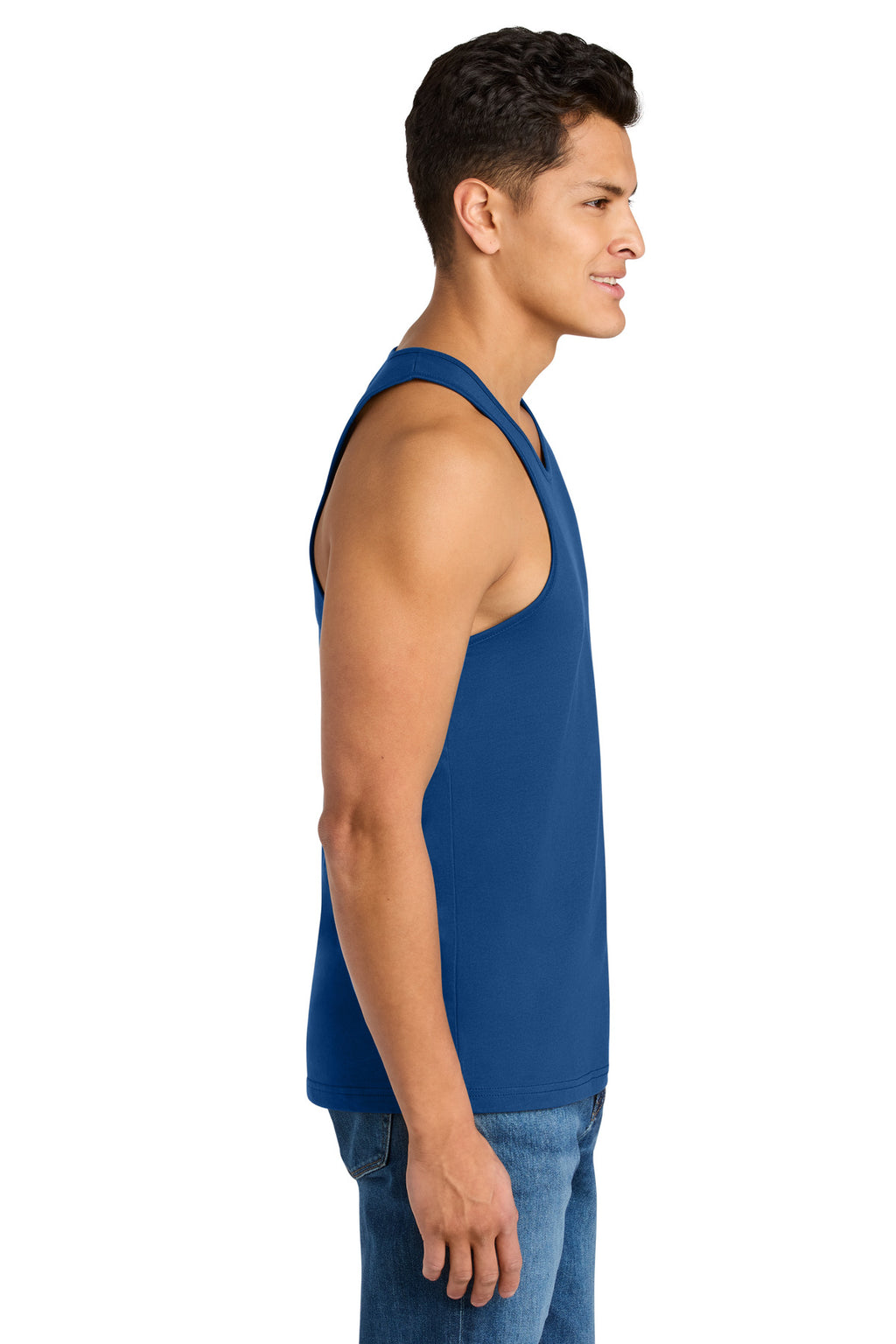 Next Level Apparel Cotton Muscle Tank NL3633 - Royal - side