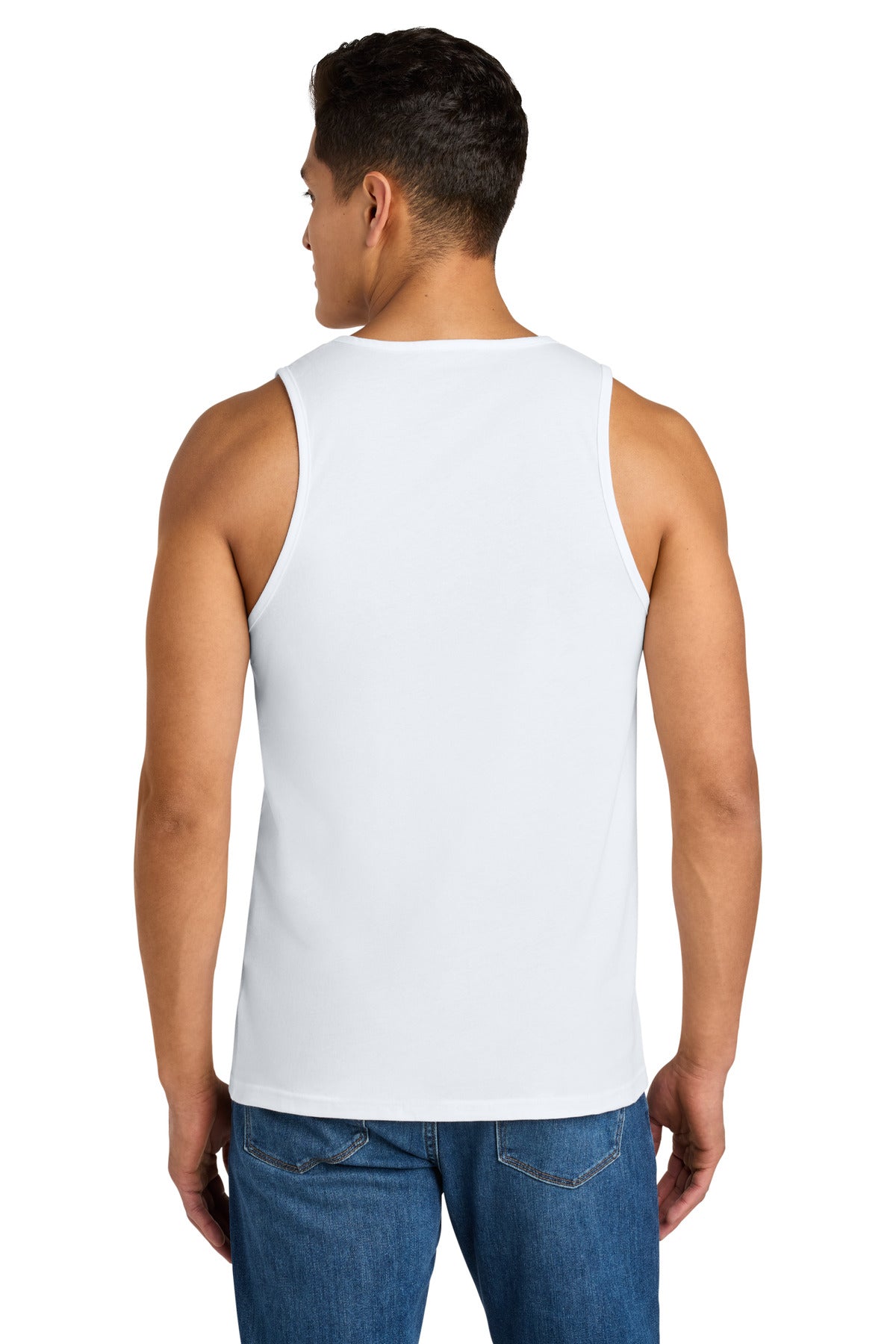 Next Level Apparel Cotton Muscle Tank NL3633 - White - back