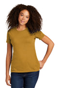 Next Level Apparel Women's Cotton Tee. NL3900 - Antique Gold - front