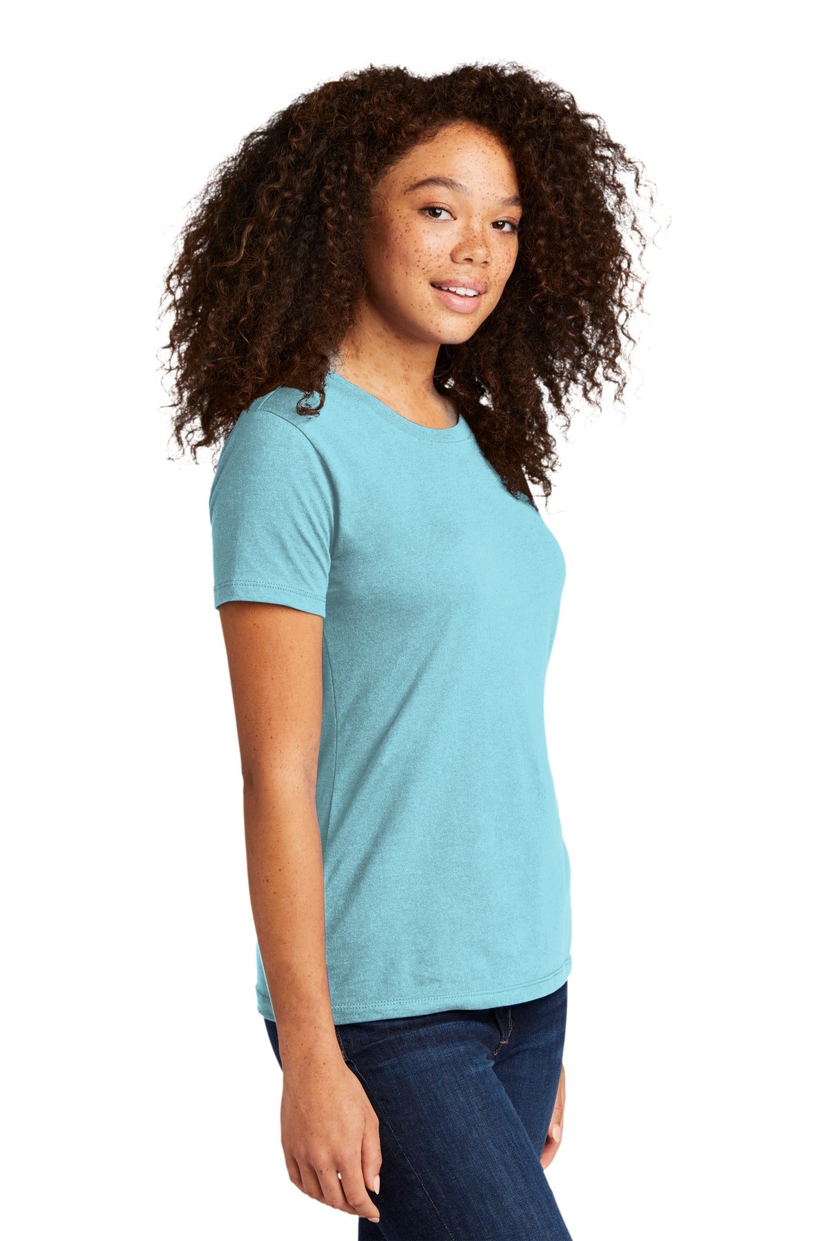Next Level Apparel Women's Cotton Tee. NL3900 - Cancun - three_q