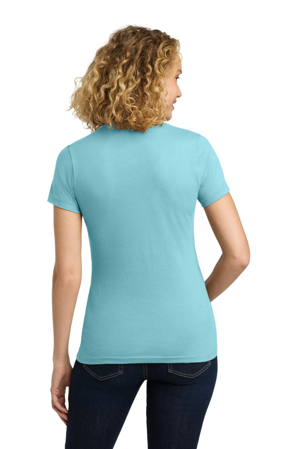 Next Level Apparel Women's Cotton Tee. NL3900 - Cancun - back