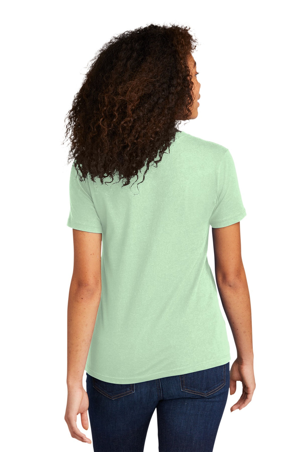 Next Level Apparel Women's Cotton Tee. NL3900 - Mint - back