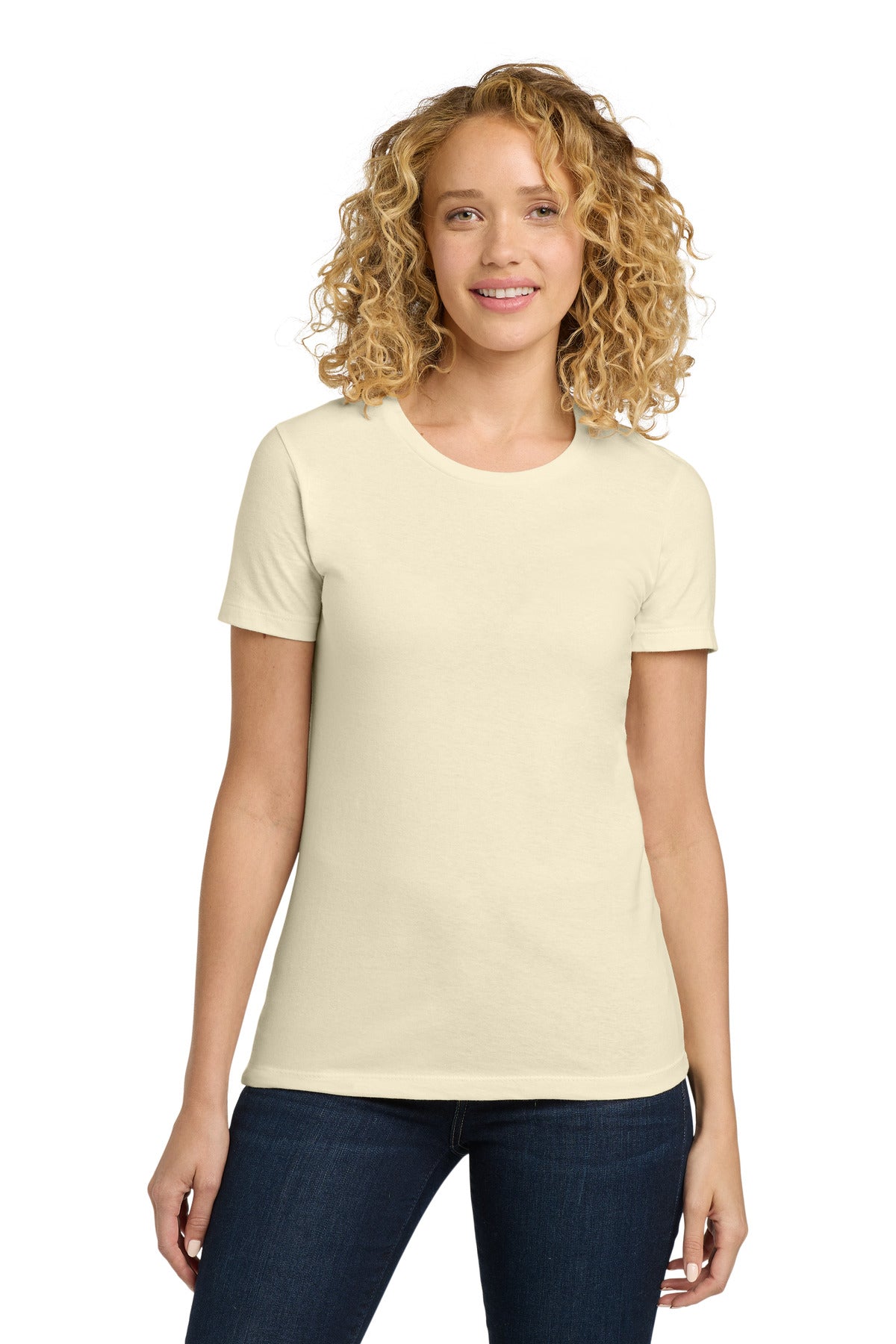 Next Level Apparel Women's Cotton Tee. NL3900 - Natural - front