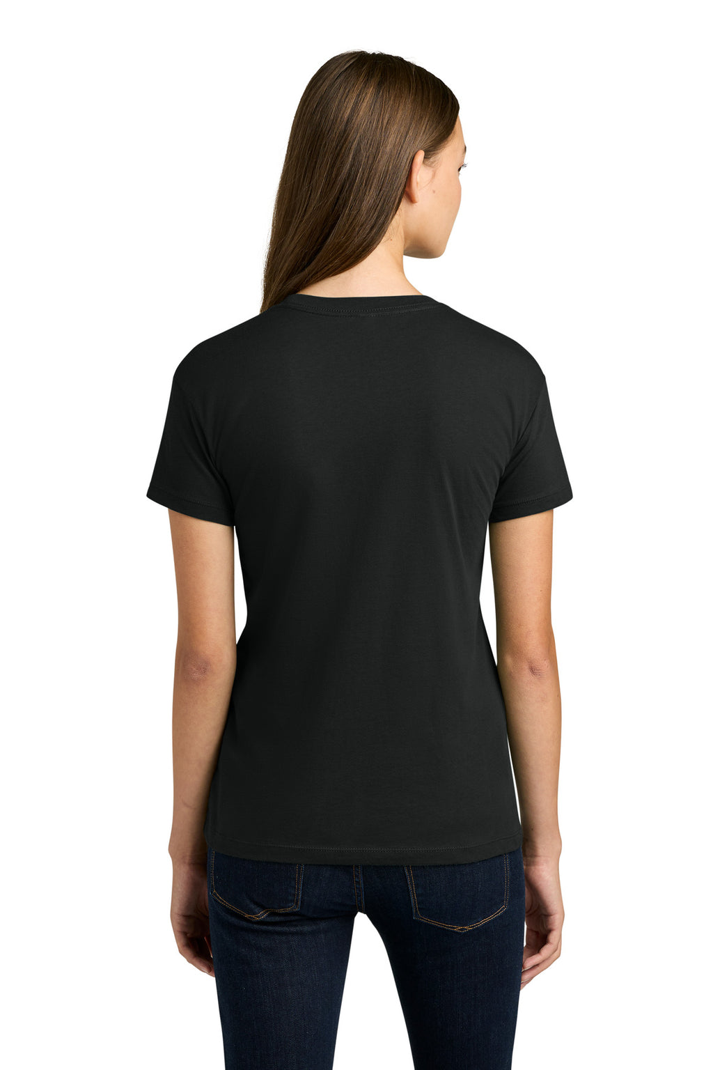 Next Level Apparel Women's Cotton Relaxed Tee NL3910 - Black - back