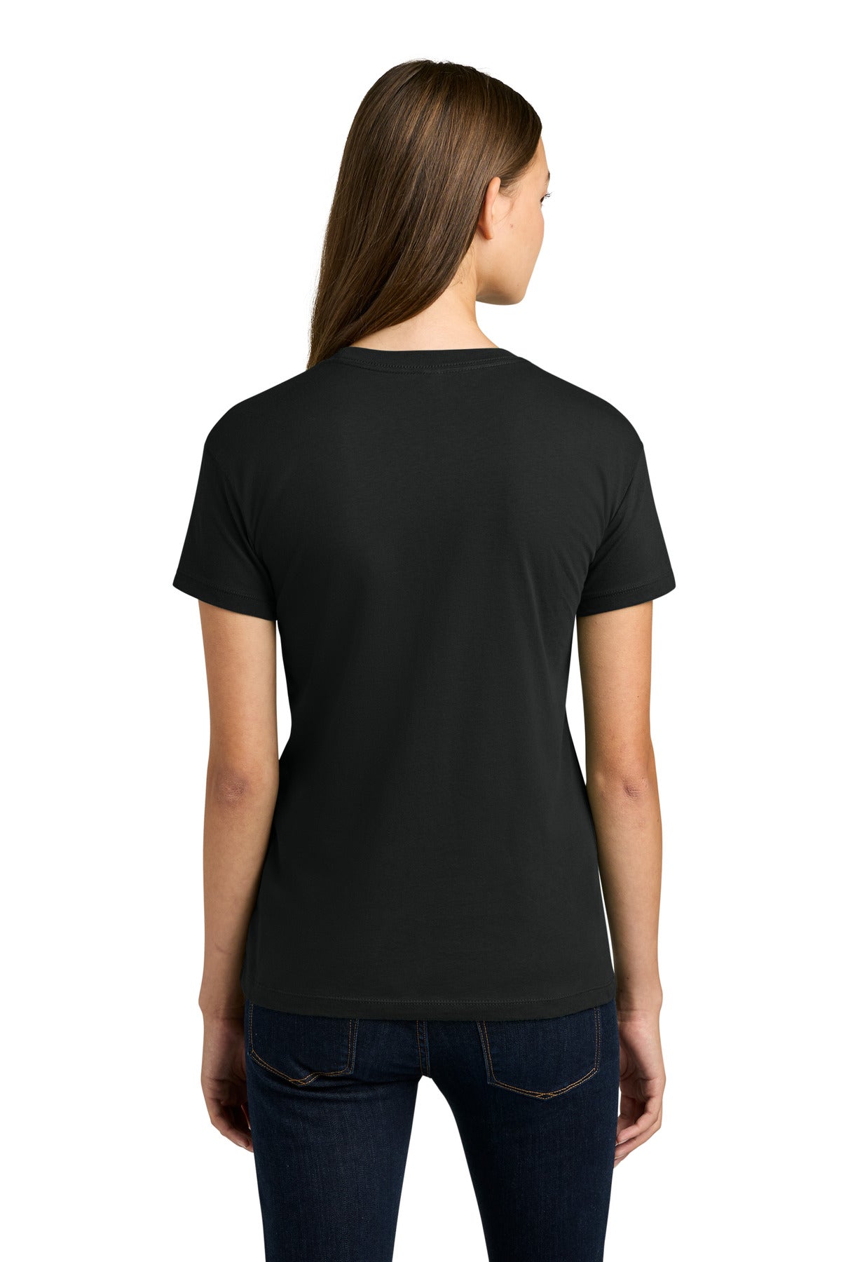 Next Level Apparel Women's Cotton Relaxed Tee NL3910 - Black - back