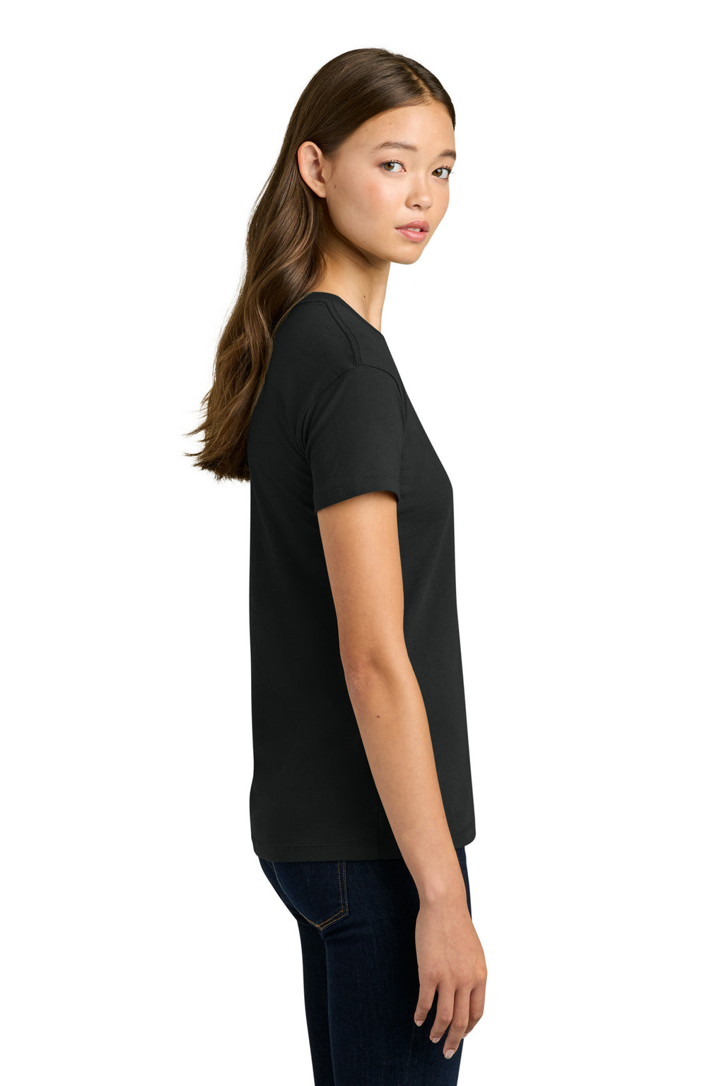 Next Level Apparel Women's Cotton Relaxed Tee NL3910 - Black - side