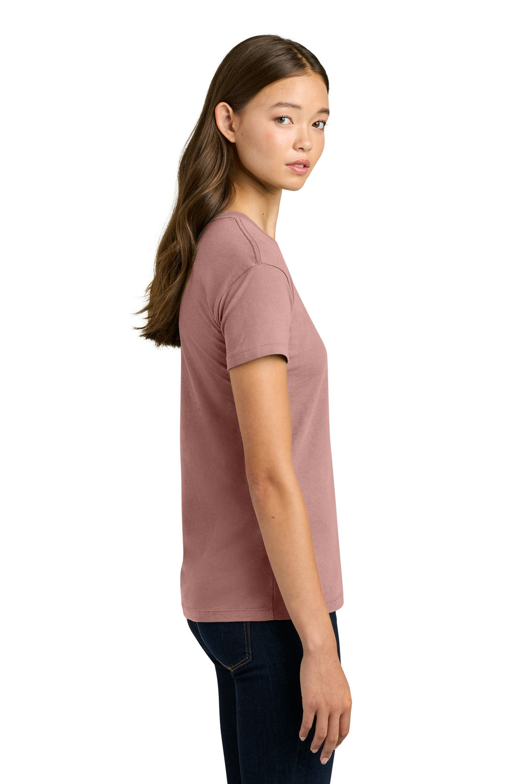 Next Level Apparel Women's Cotton Relaxed Tee NL3910 - Desert Pink - side