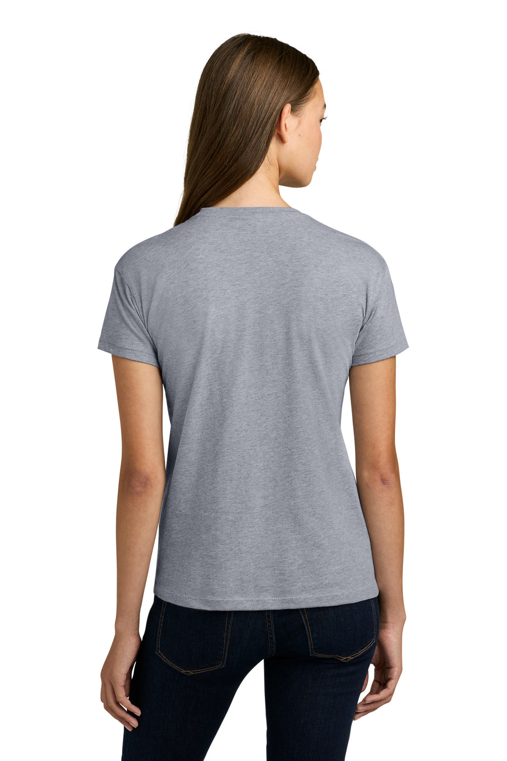 Next Level Apparel Women's Cotton Relaxed Tee NL3910 - Heather Gray - back