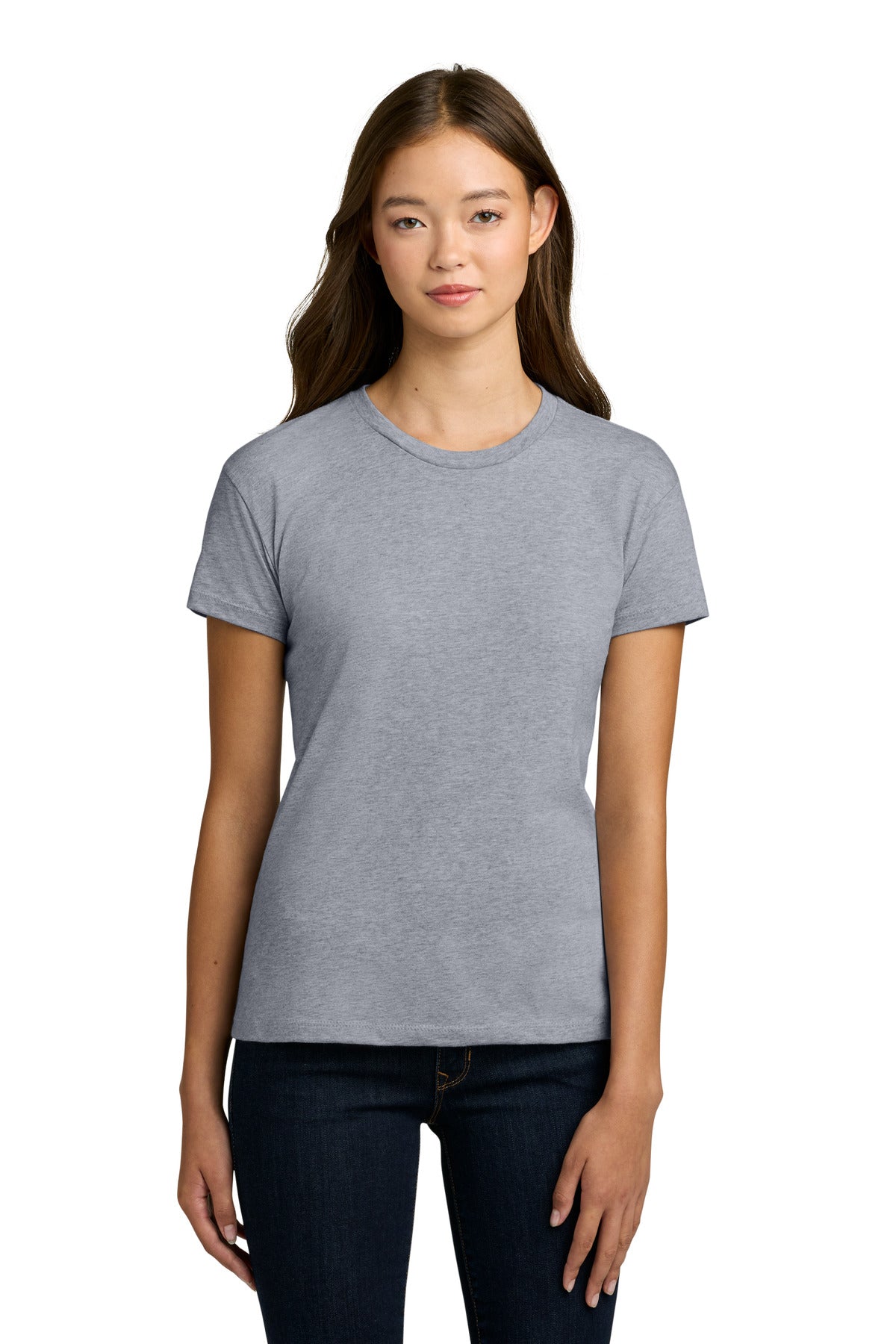 Next Level Apparel Women's Cotton Relaxed Tee NL3910 - Heather Gray - front