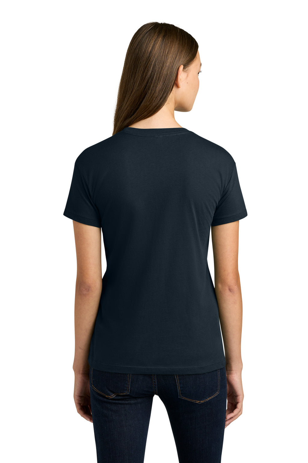 Next Level Apparel Women's Cotton Relaxed Tee NL3910 - Midnight Navy - back