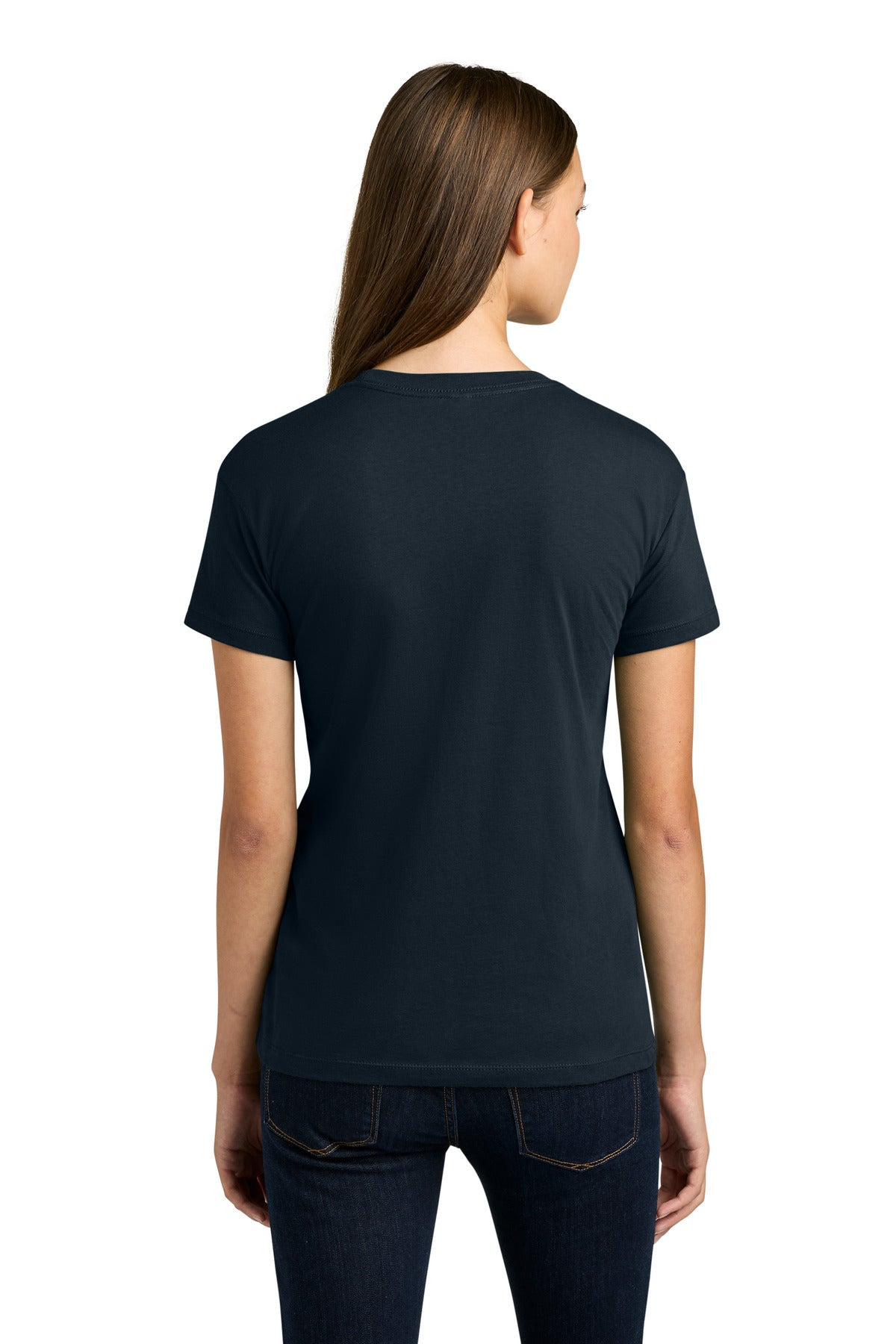 Next Level Apparel Women's Cotton Relaxed Tee NL3910 - Midnight Navy - back