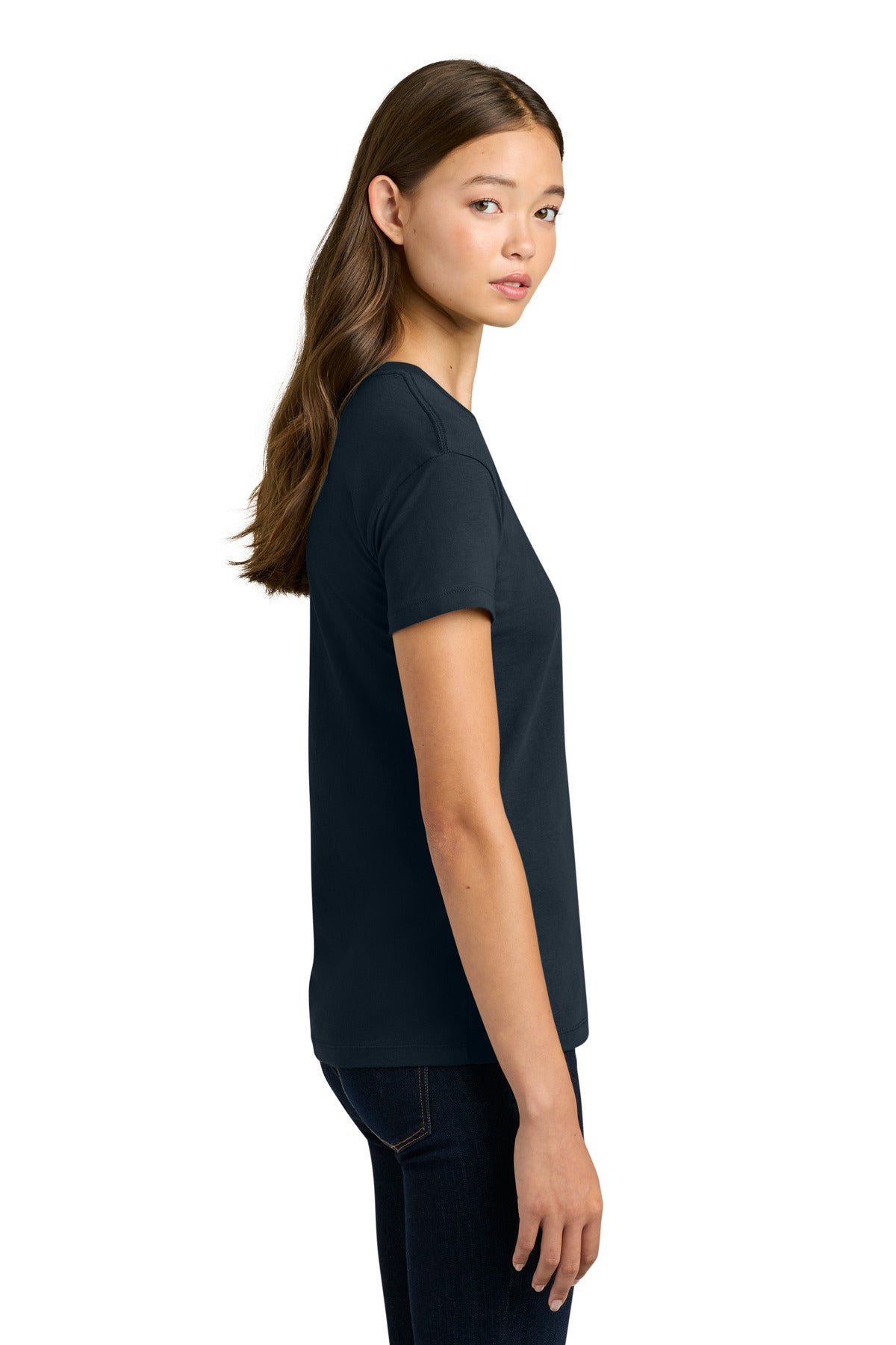 Next Level Apparel Women's Cotton Relaxed Tee NL3910 - Midnight Navy - side