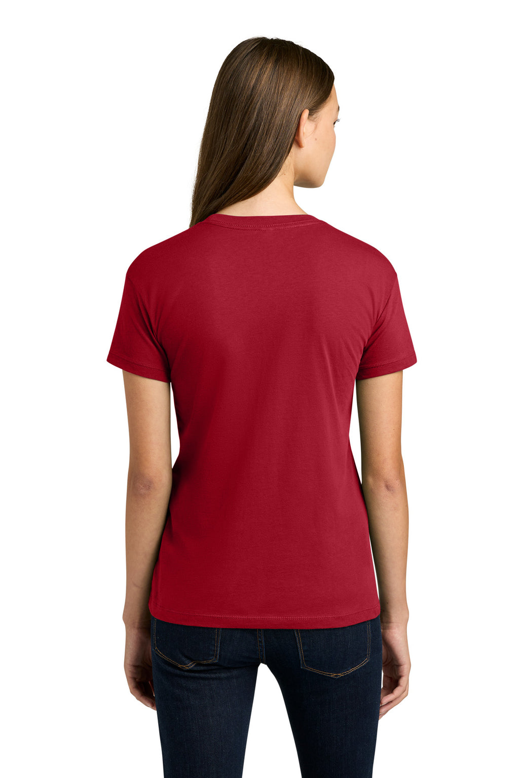 Next Level Apparel Women's Cotton Relaxed Tee NL3910 - Red - back