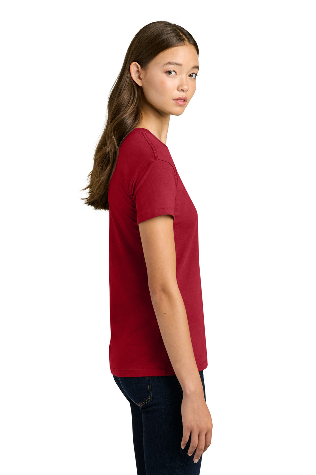 Next Level Apparel Women's Cotton Relaxed Tee NL3910 - Red - side
