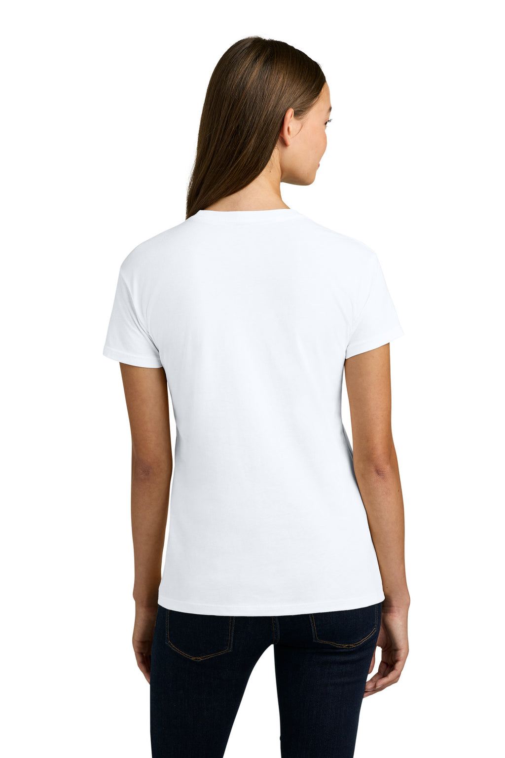 Next Level Apparel Women's Cotton Relaxed Tee NL3910 - White - back