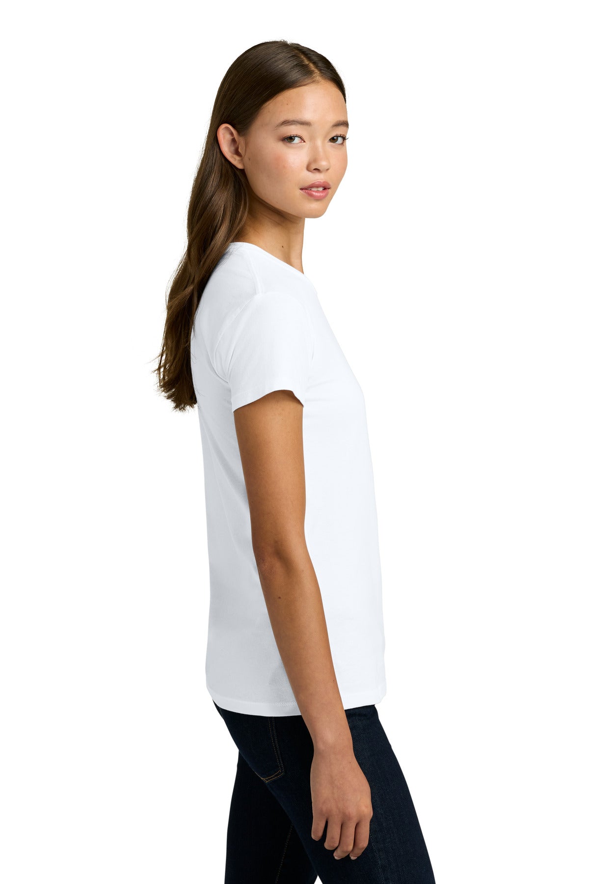 Next Level Apparel Women's Cotton Relaxed Tee NL3910 - White - side