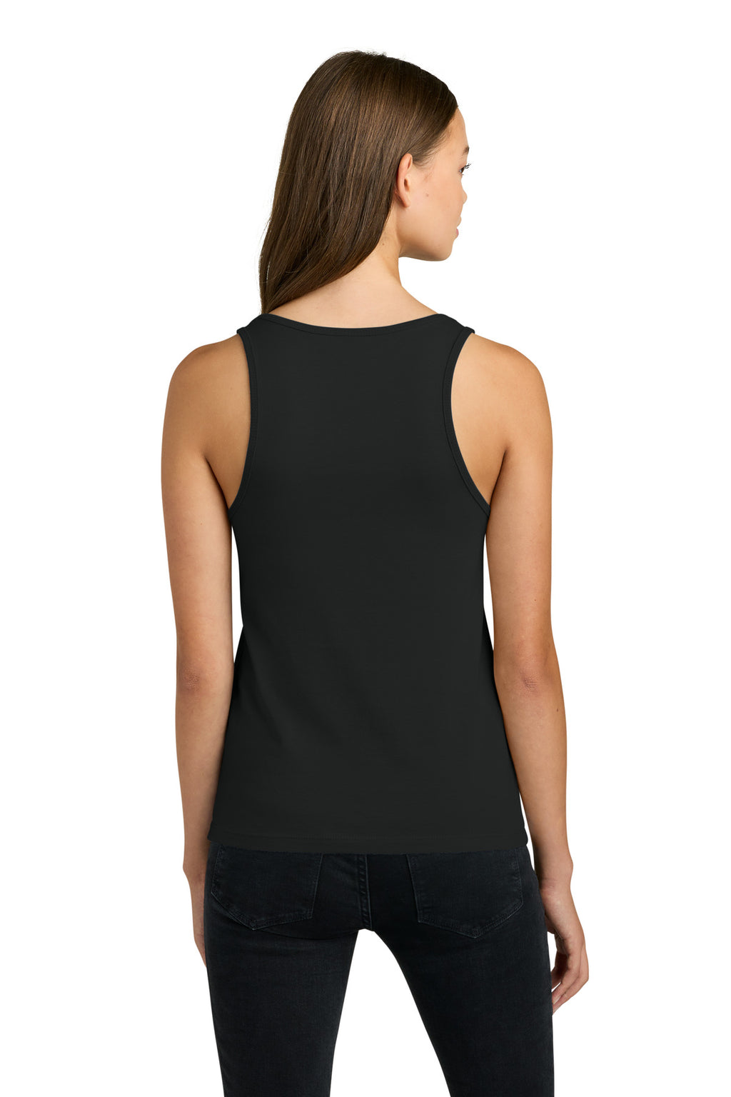 Next Level Apparel Women's Cotton Tank NL3933 - Black - back