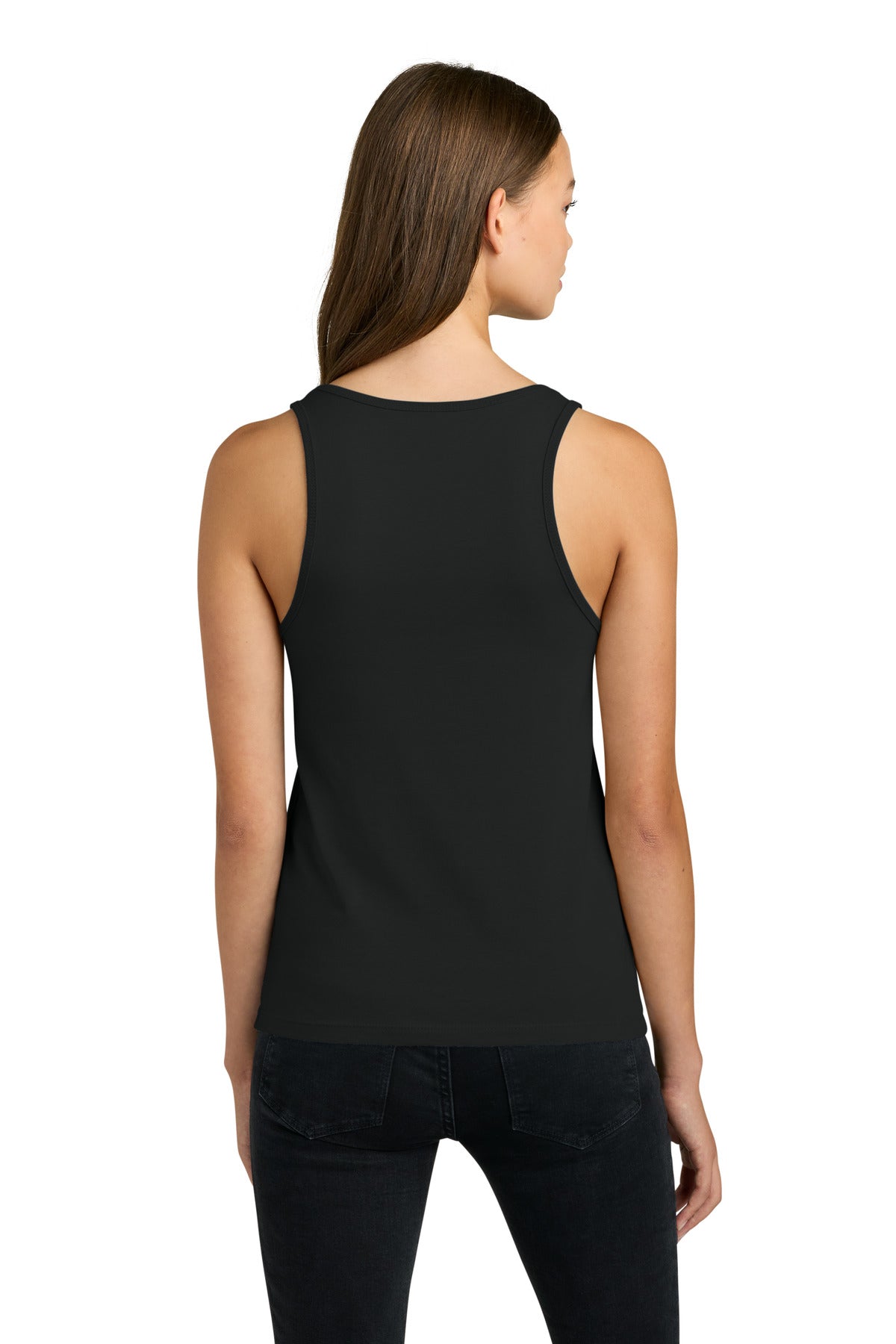 Next Level Apparel Women's Cotton Tank NL3933 - Black - back