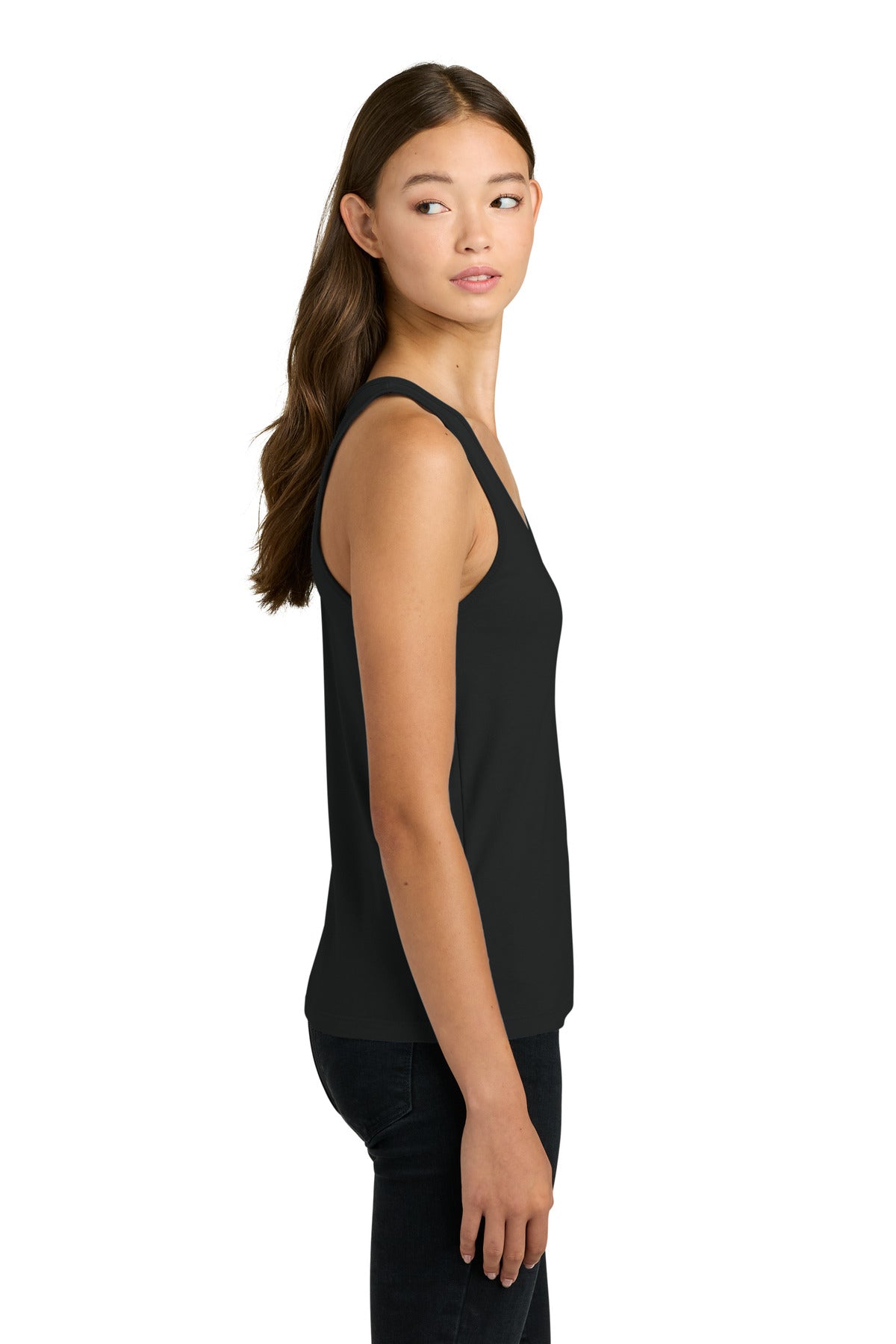 Next Level Apparel Women's Cotton Tank NL3933 - Black - side