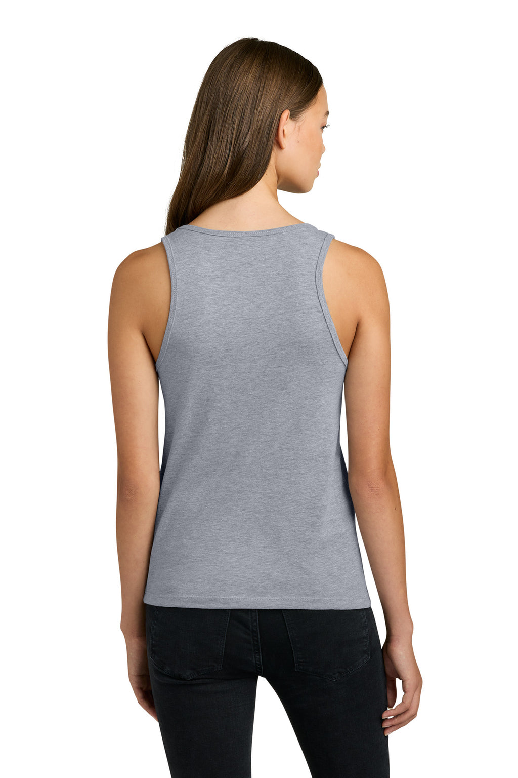 Next Level Apparel Women's Cotton Tank NL3933 - Heather Gray - back