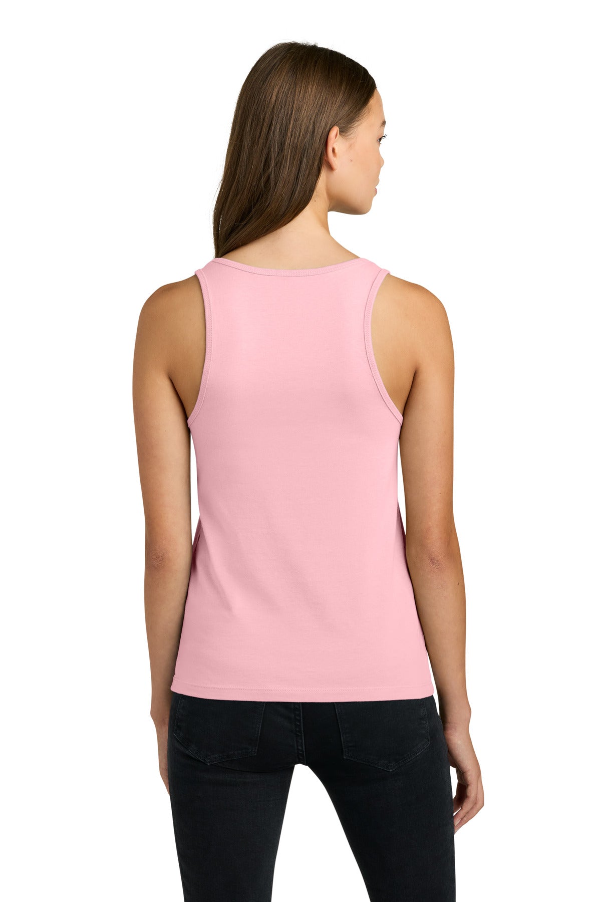 Next Level Apparel Women's Cotton Tank NL3933 - Light Pink - back