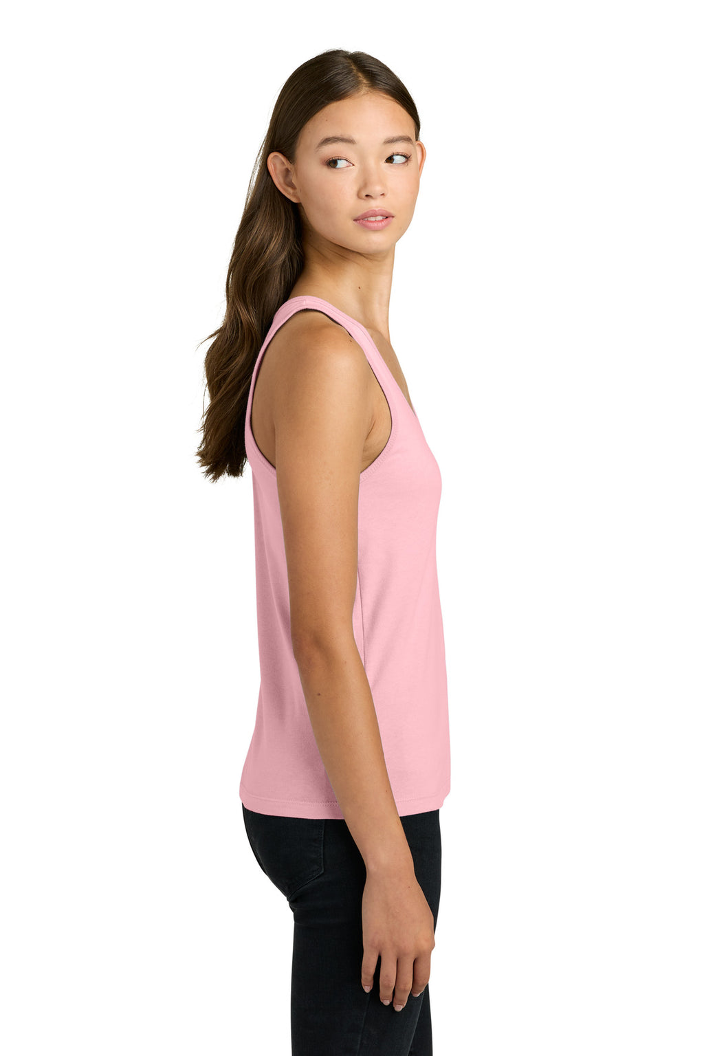 Next Level Apparel Women's Cotton Tank NL3933 - Light Pink - side