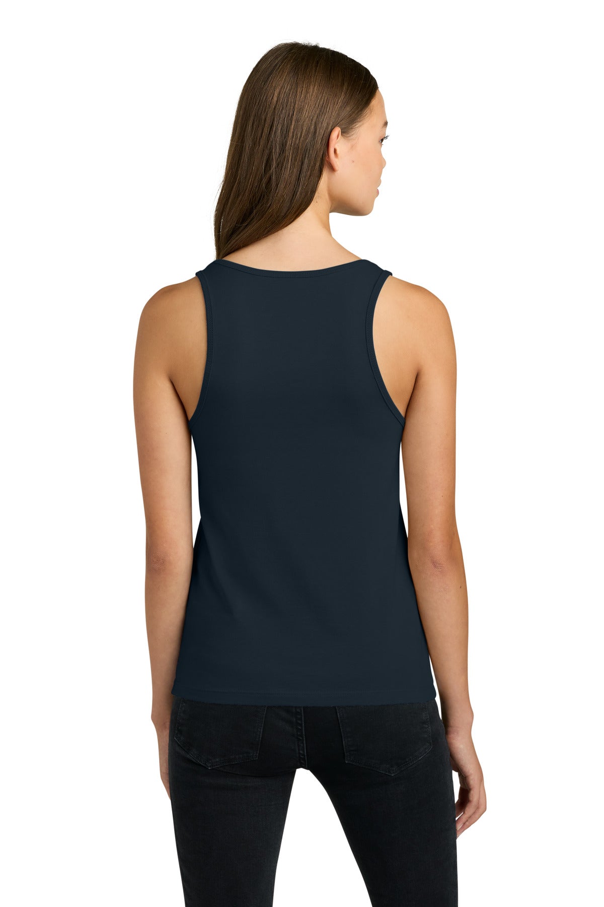Next Level Apparel Women's Cotton Tank NL3933 - Midnight Navy - back