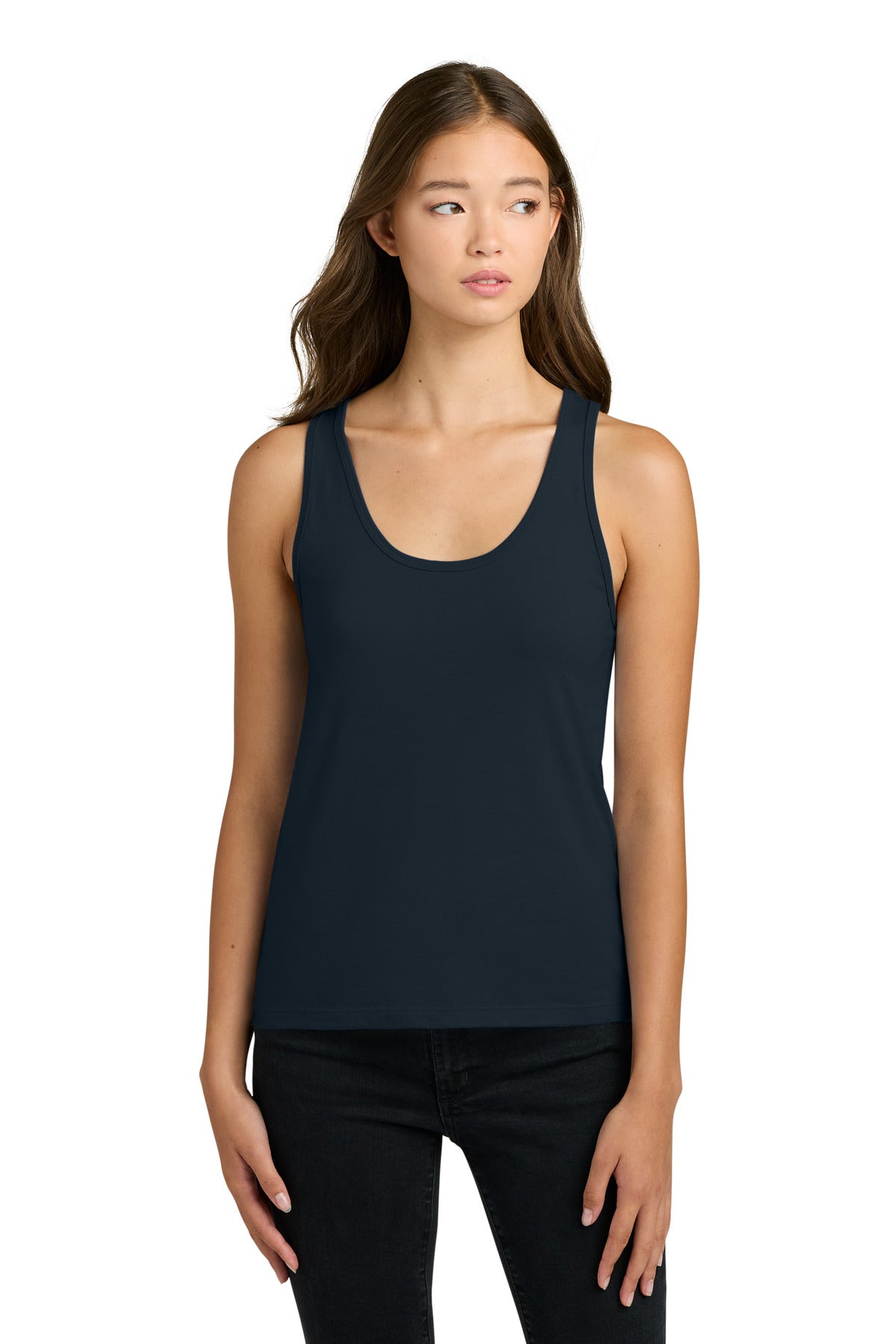 Next Level Apparel Women's Cotton Tank NL3933 - Midnight Navy - front