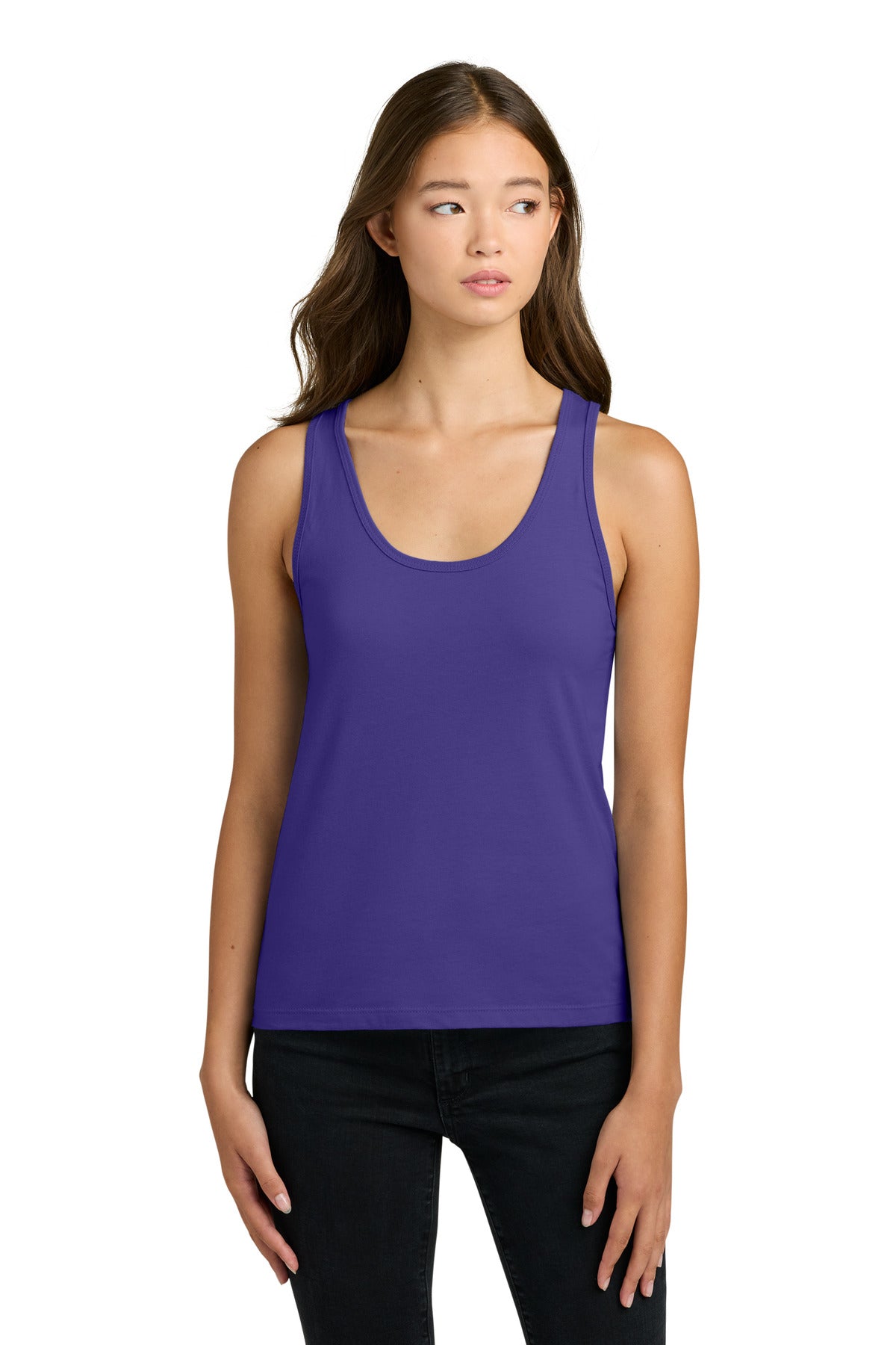 Next Level Apparel Women's Cotton Tank NL3933 - Purple Rush - front