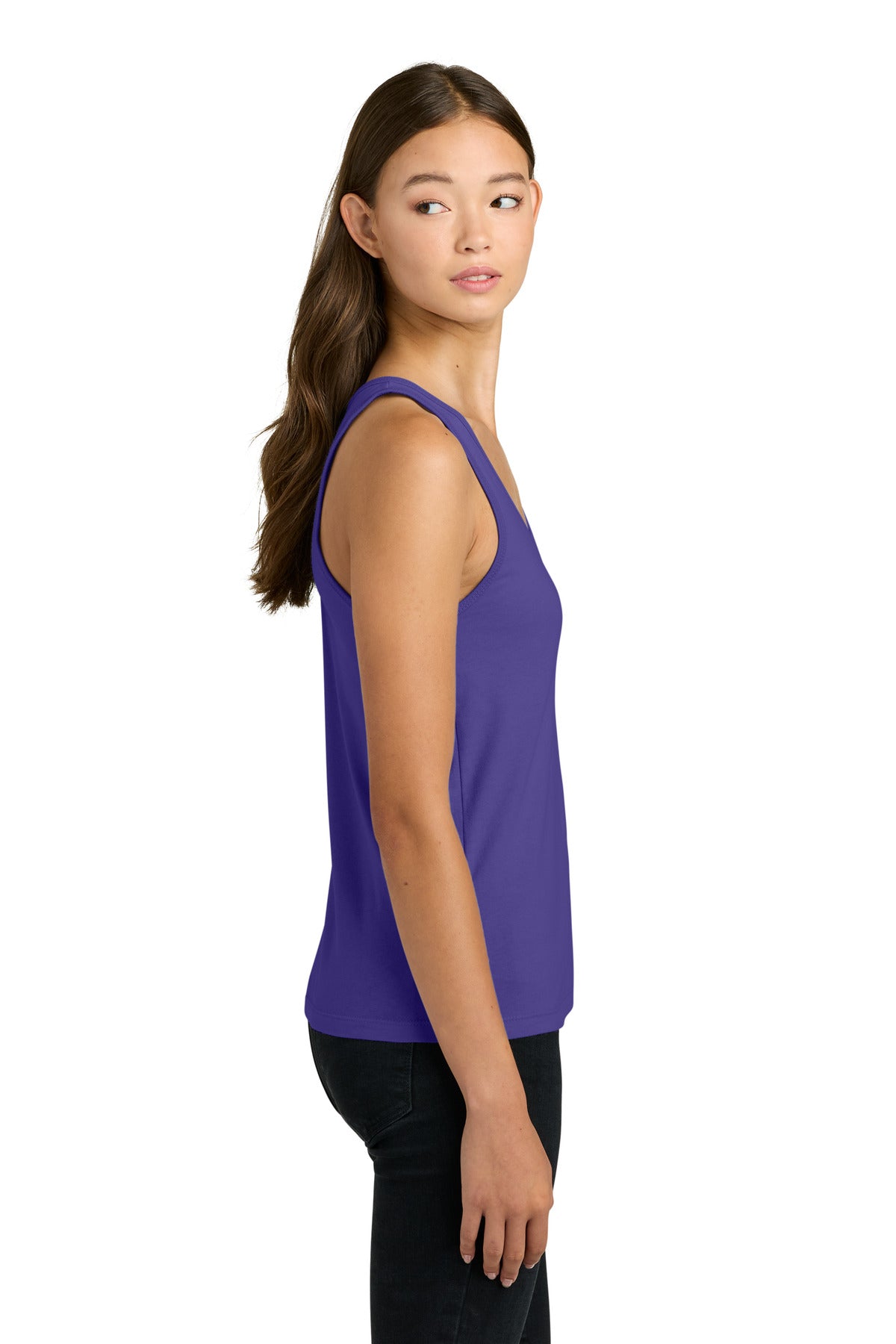 Next Level Apparel Women's Cotton Tank NL3933 - Purple Rush - side