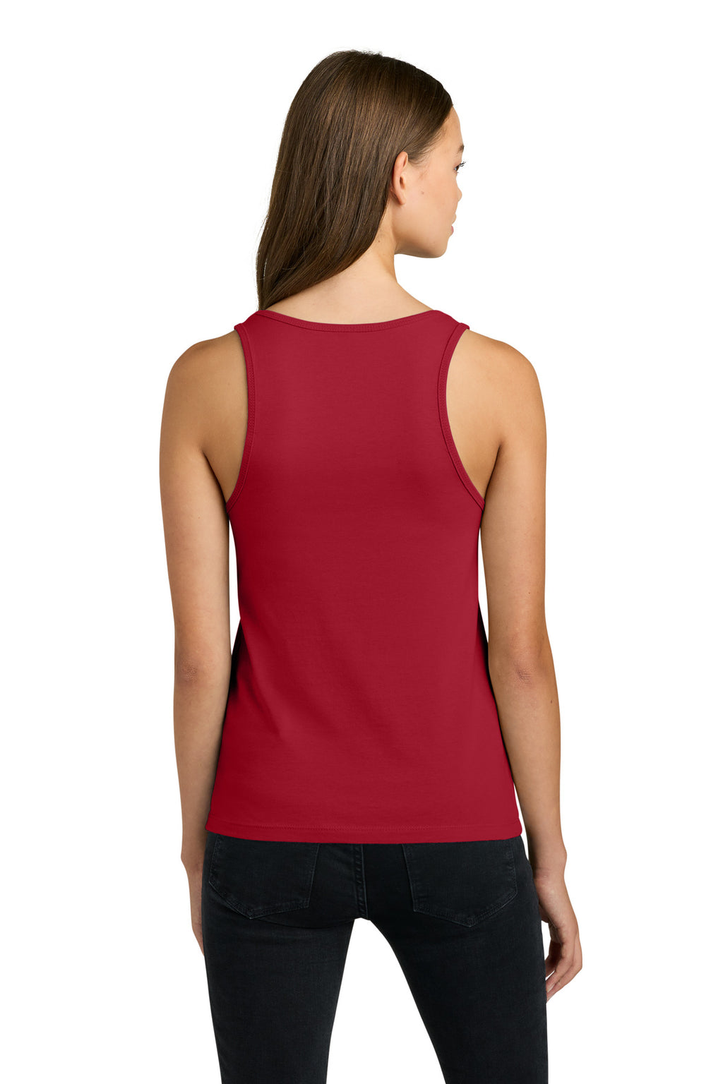 Next Level Apparel Women's Cotton Tank NL3933 - Red - back