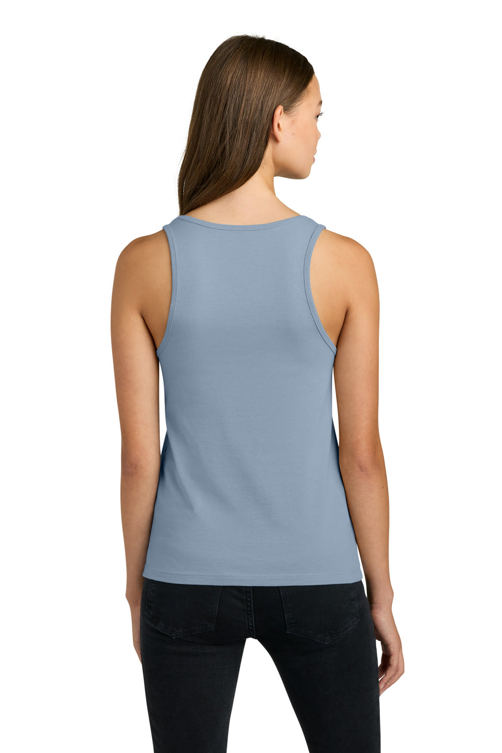 Next Level Apparel Women's Cotton Tank NL3933 - Stonewash Denim - back