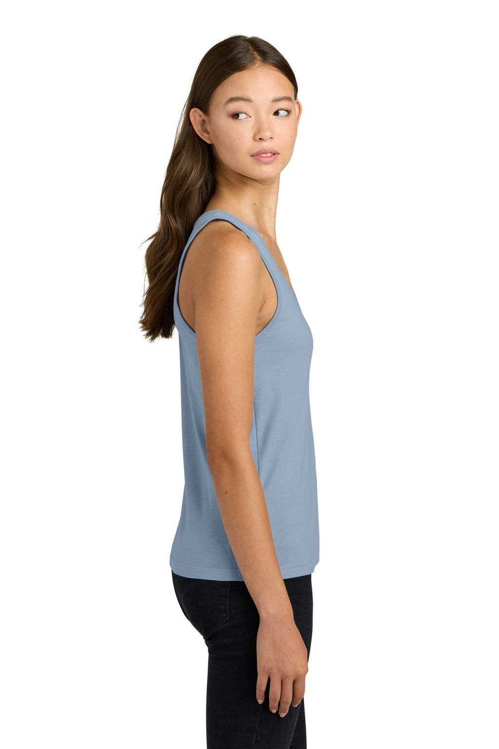 Next Level Apparel Women's Cotton Tank NL3933 - Stonewash Denim - side