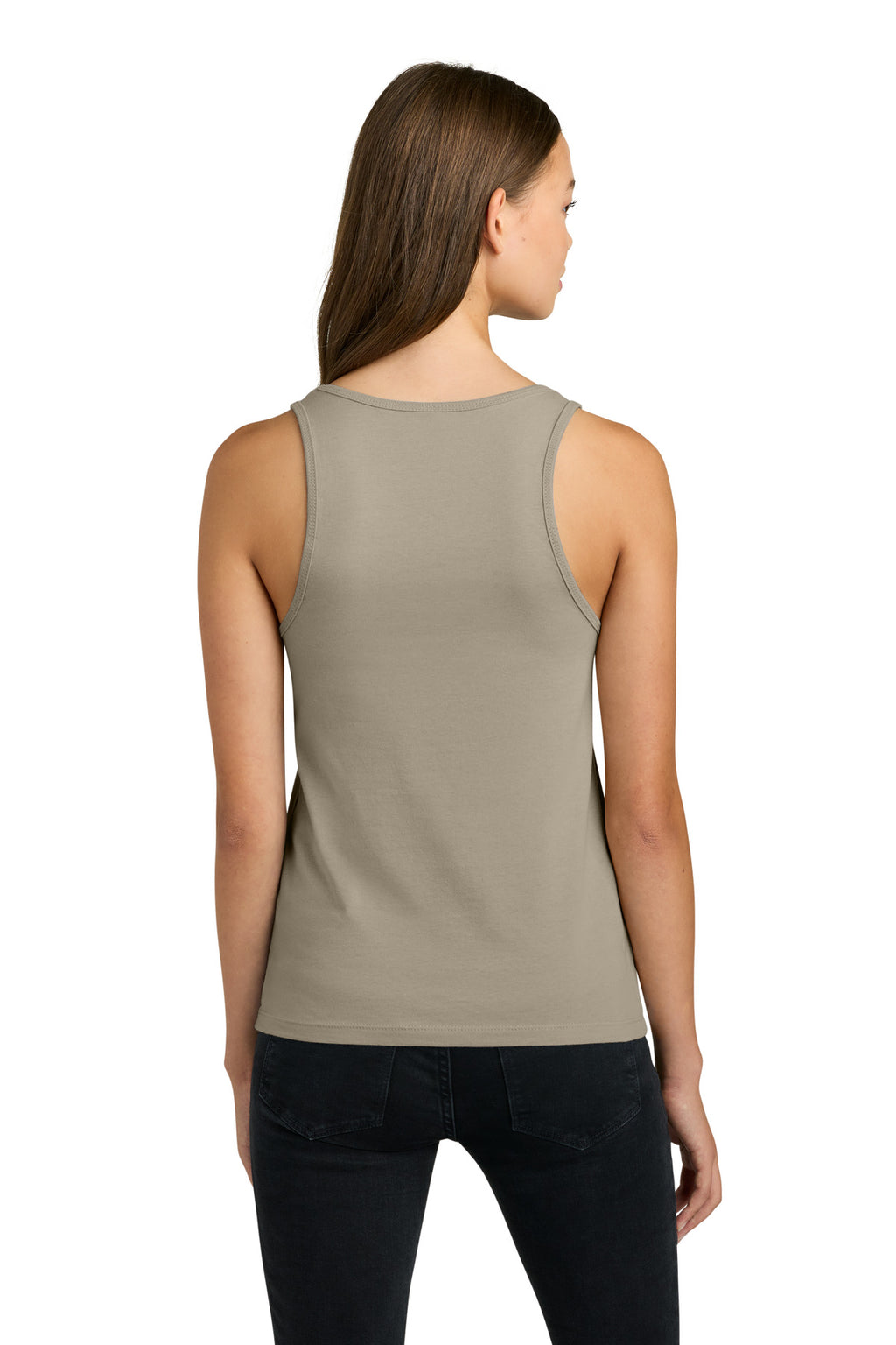 Next Level Apparel Women's Cotton Tank NL3933 - Tan - back
