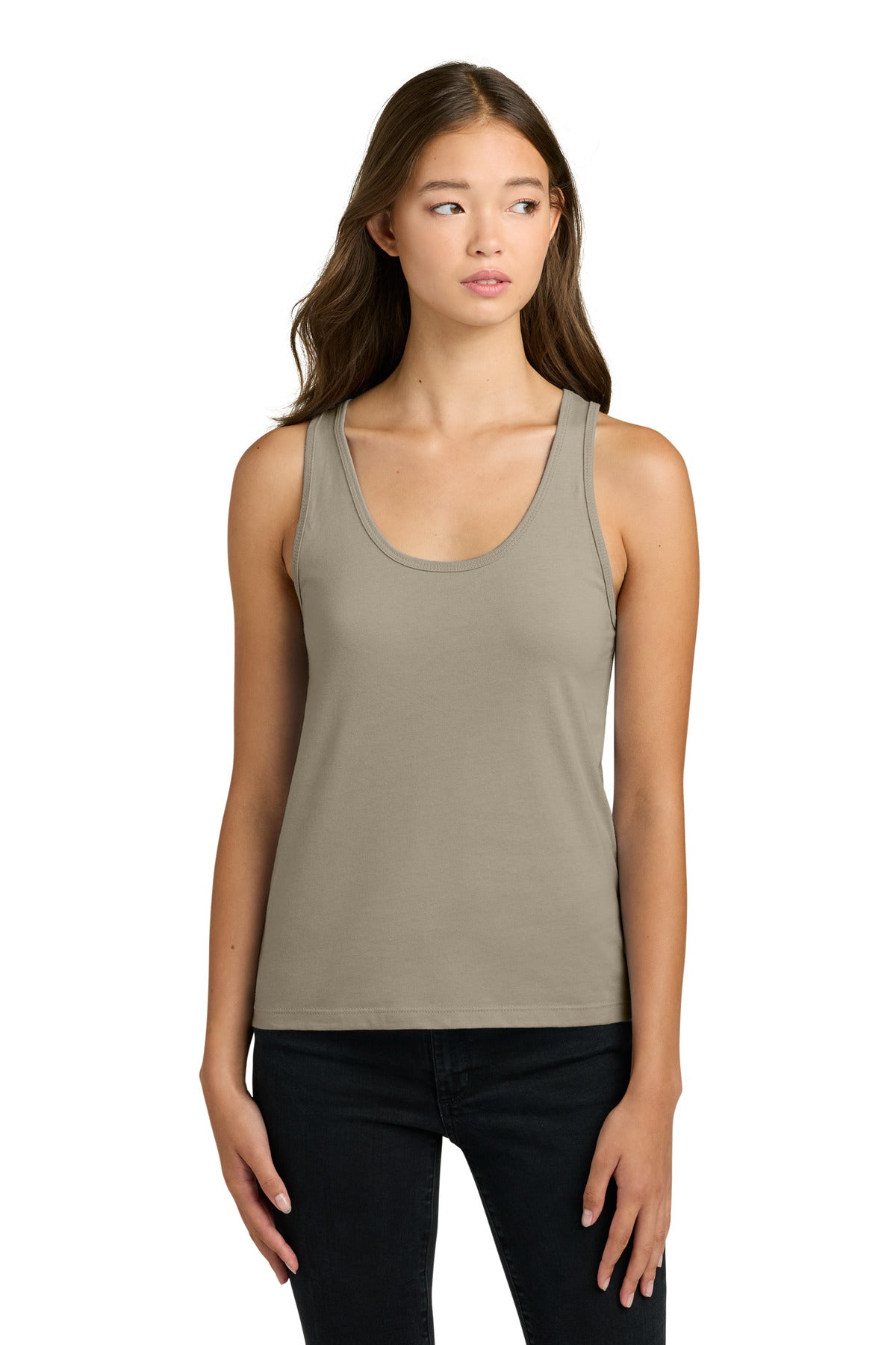 Next Level Apparel Women's Cotton Tank NL3933 - Tan - front
