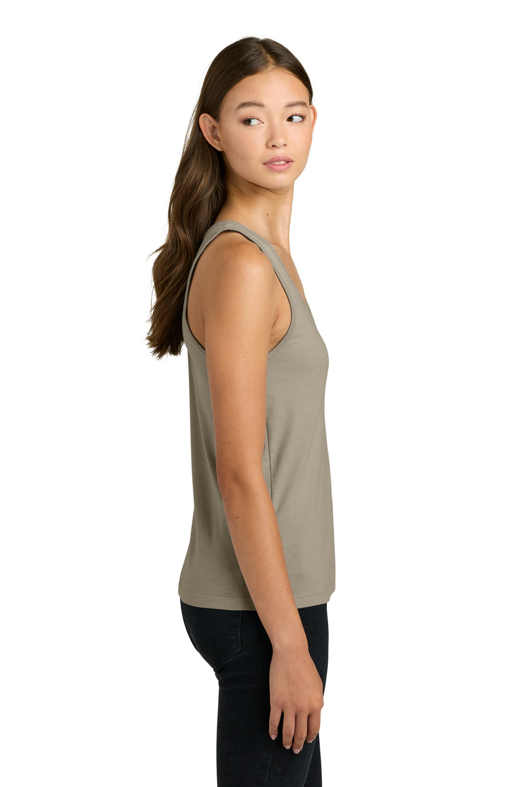 Next Level Apparel Women's Cotton Tank NL3933 - Tan - side