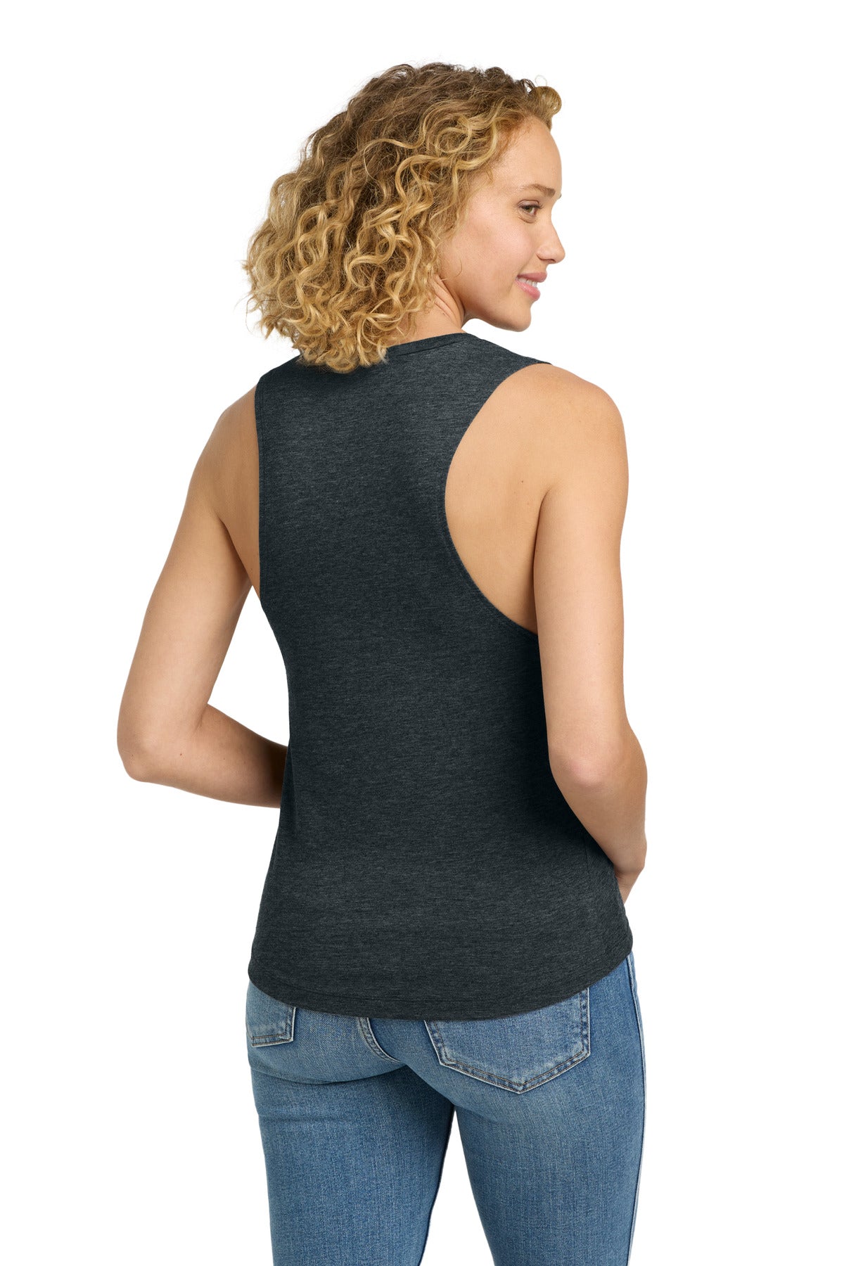 Next Level Apparel Women's Festival Muscle Tank. NL5013 - Antique Denim - back
