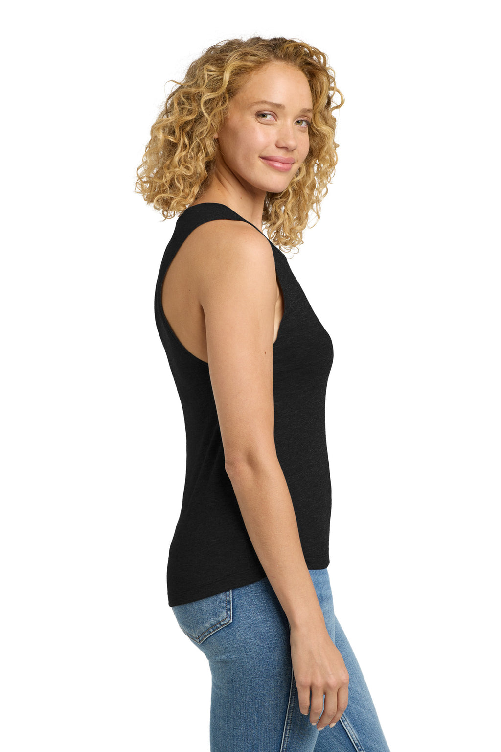 Next Level Apparel Women's Festival Muscle Tank. NL5013 - Black - side