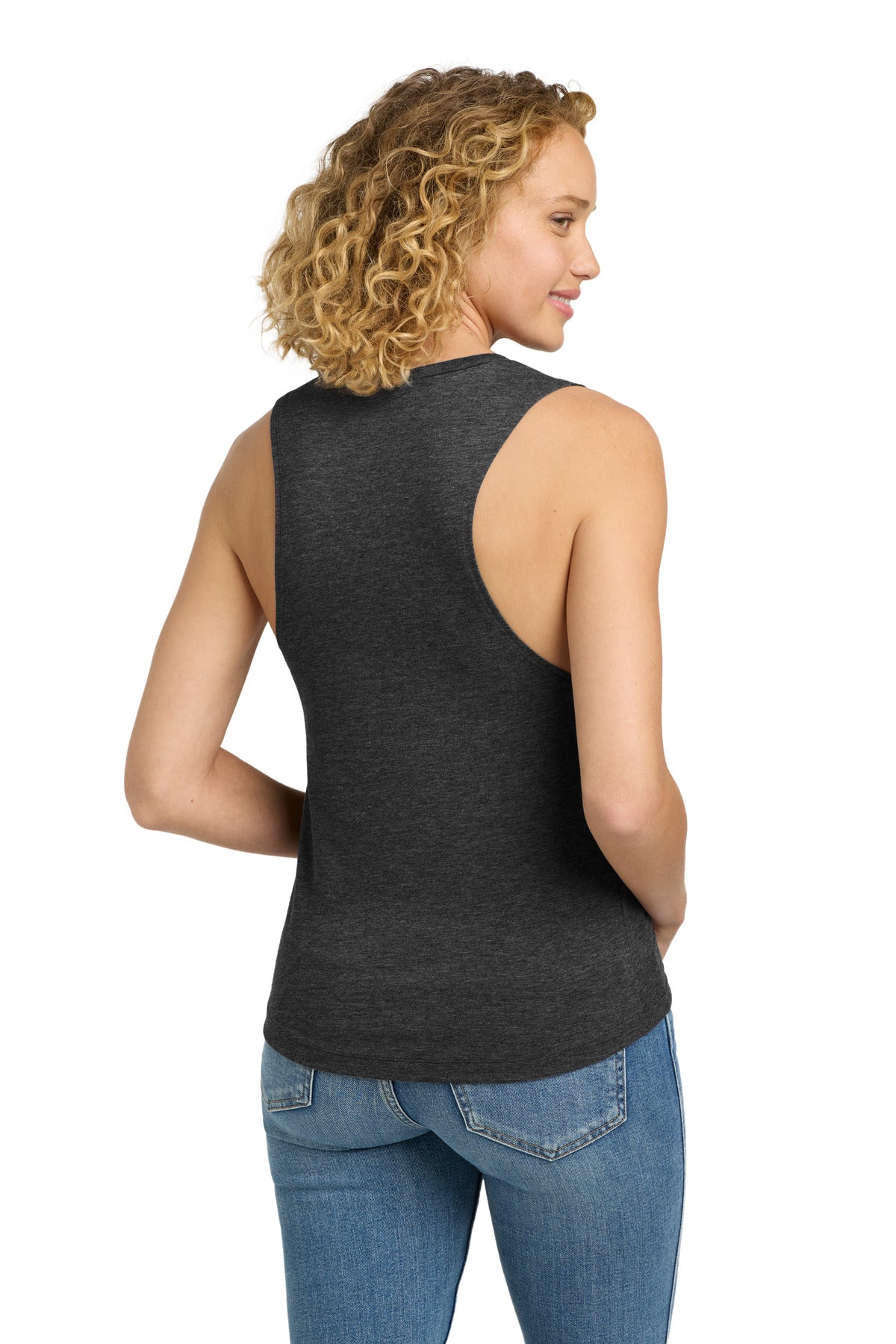 Next Level Apparel Women's Festival Muscle Tank. NL5013 - Charcoal - back