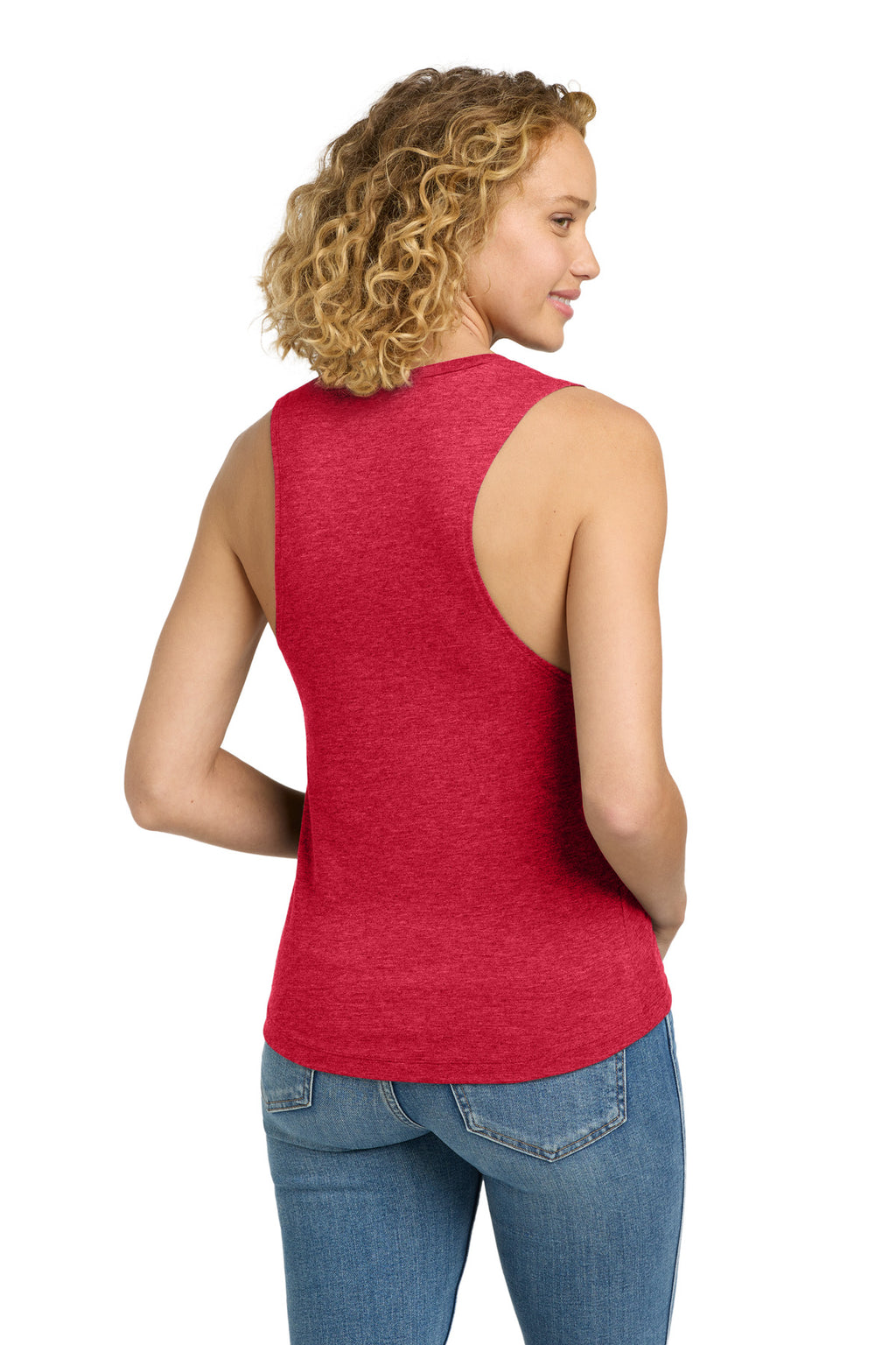 Next Level Apparel Women's Festival Muscle Tank. NL5013 - Red - back