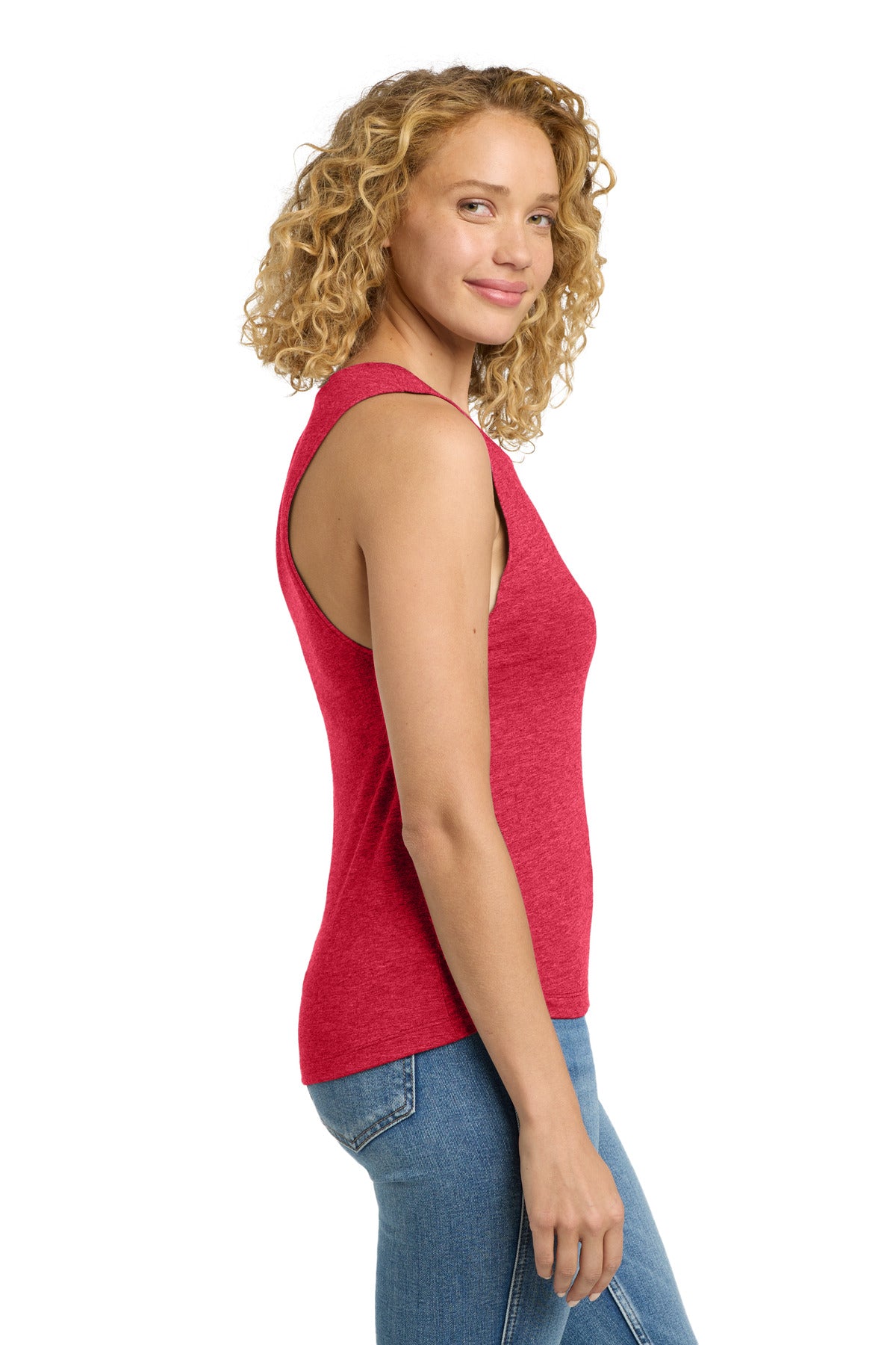 Next Level Apparel Women's Festival Muscle Tank. NL5013 - Red - side